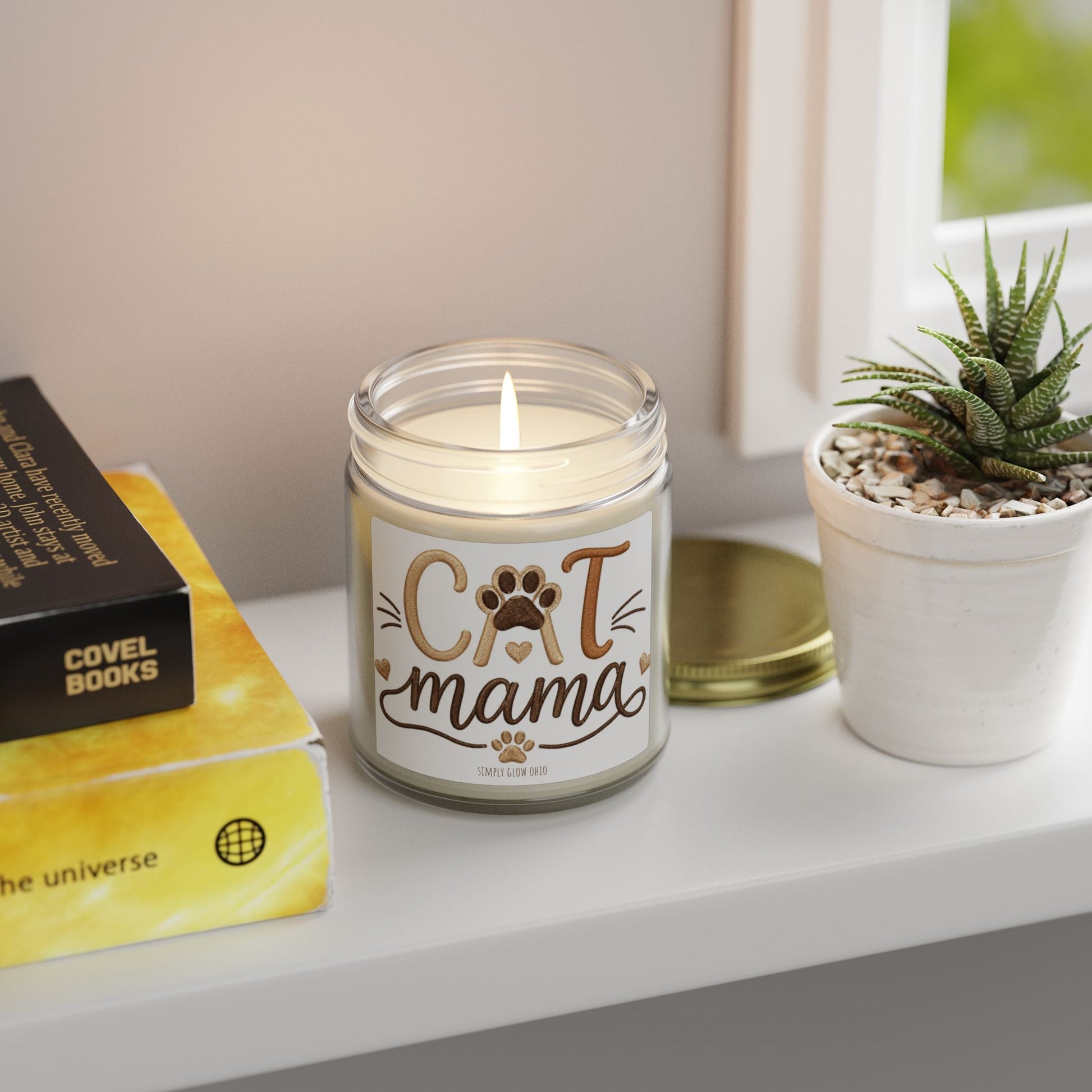 Scented Candles, Coconut Apricot Wax (4oz, 9oz) - Simply Glow Ohio
