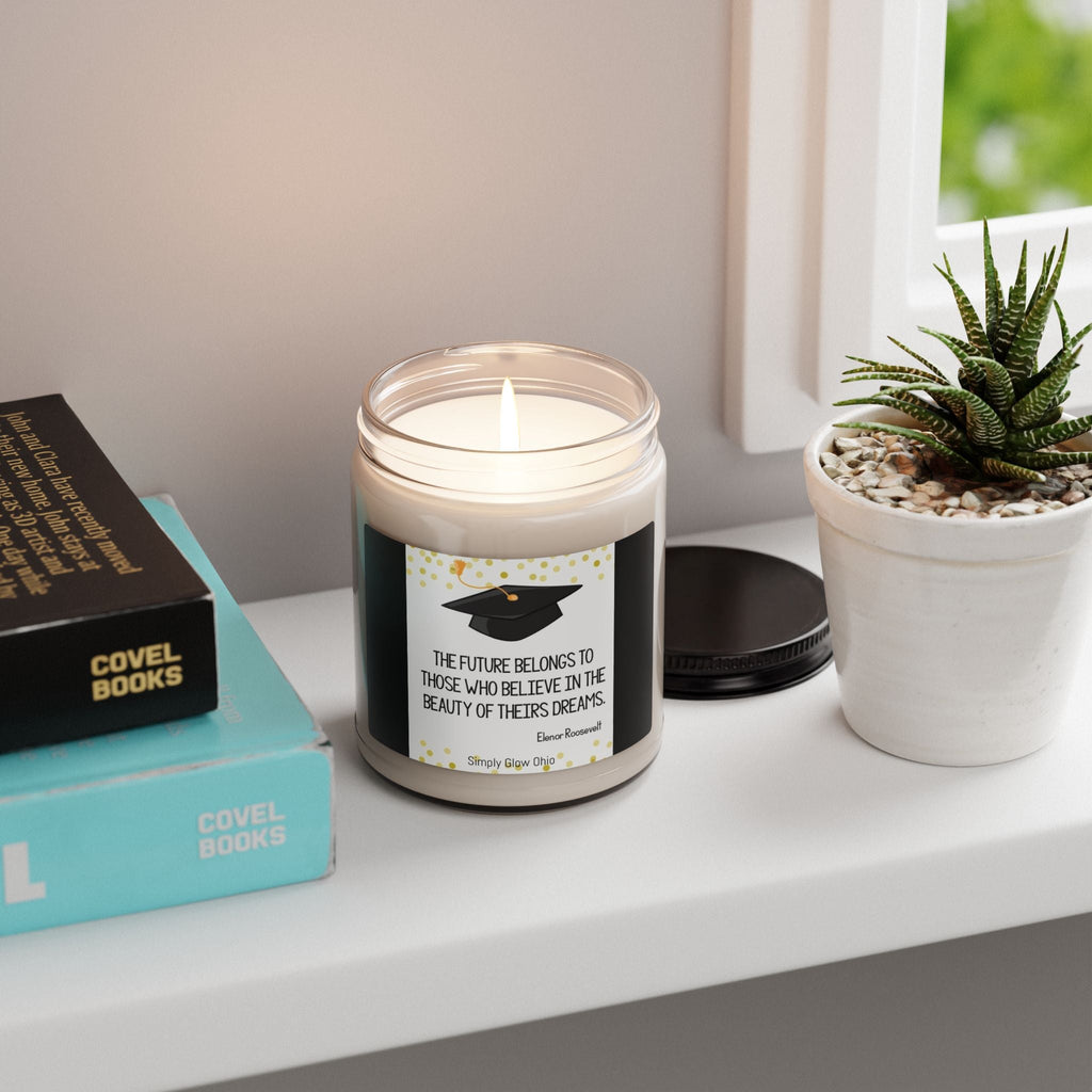 Scented Soy Candle, 9oz, graduation, design , quote - Simply Glow Ohio