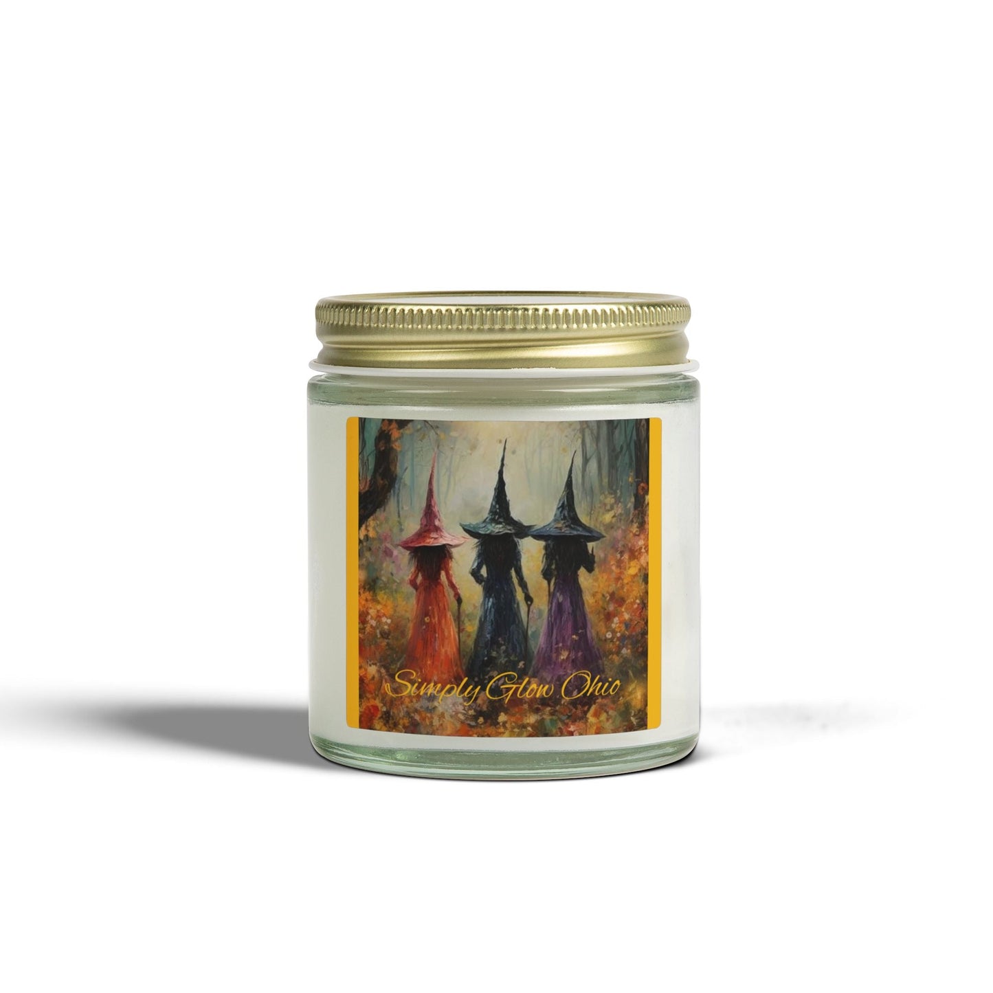 Scented Candles, Coconut Apricot Wax (4oz, 9oz) Halloween - Simply Glow Ohio