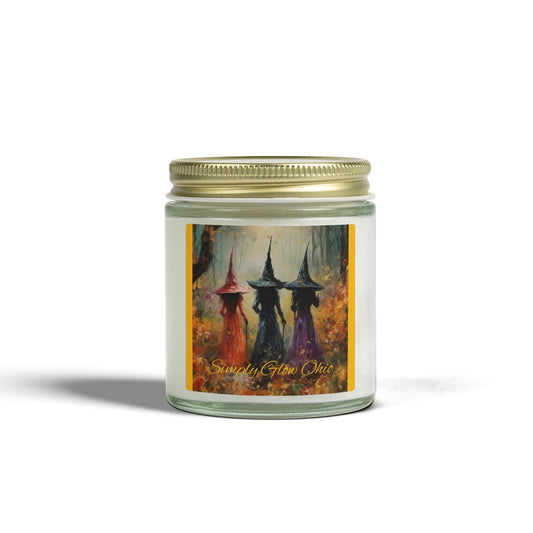 Scented Candles, Coconut Apricot Wax (4oz, 9oz) Halloween - Simply Glow Ohio