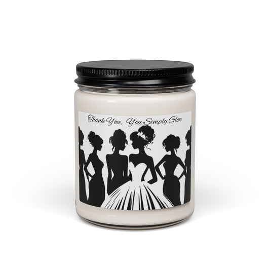 Scented Soy Candle, 9oz, bridal party gifts - Simply Glow Ohio