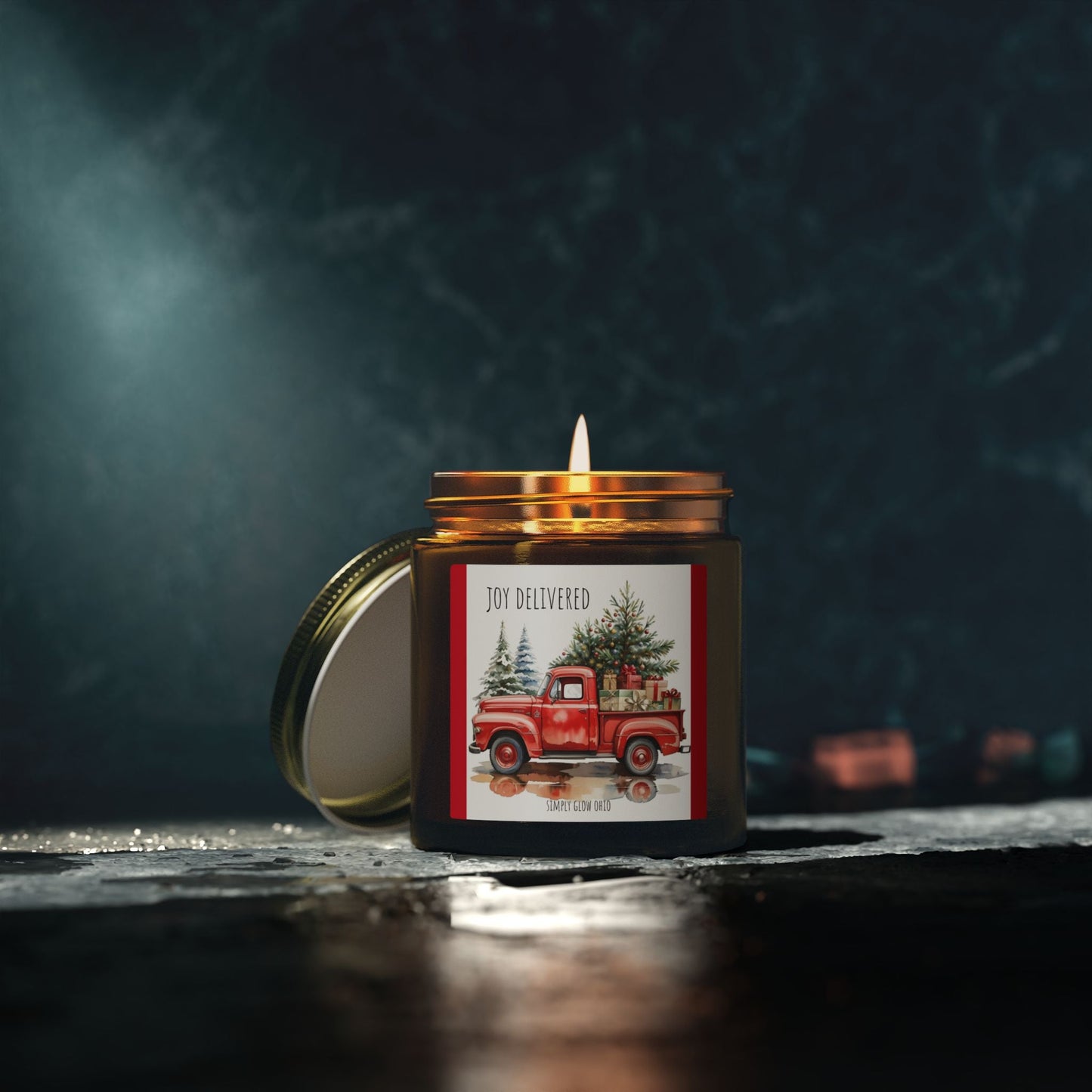 Scented Candles, Coconut Apricot Wax (4oz, 9oz) - Simply Glow Ohio