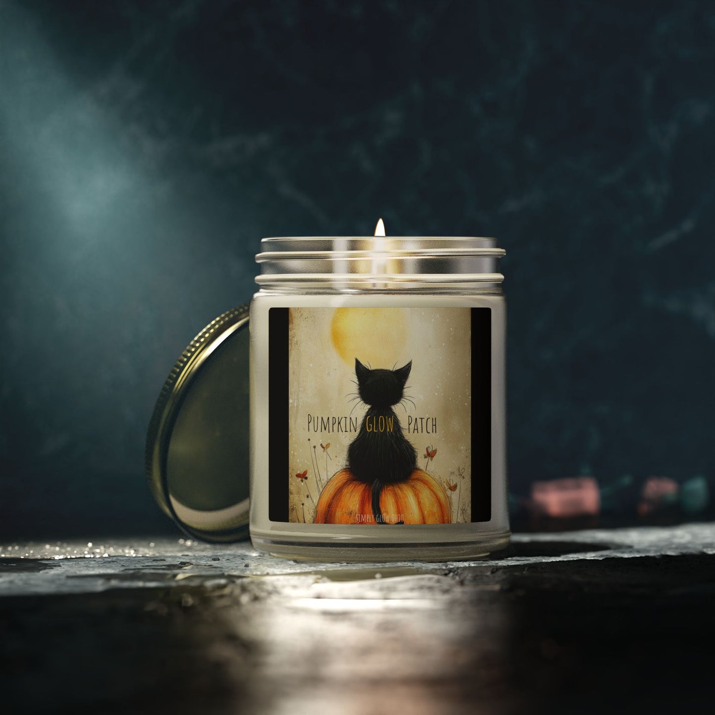 Scented Candles, Coconut Apricot Wax (4oz, 9oz) Halloween - Simply Glow Ohio