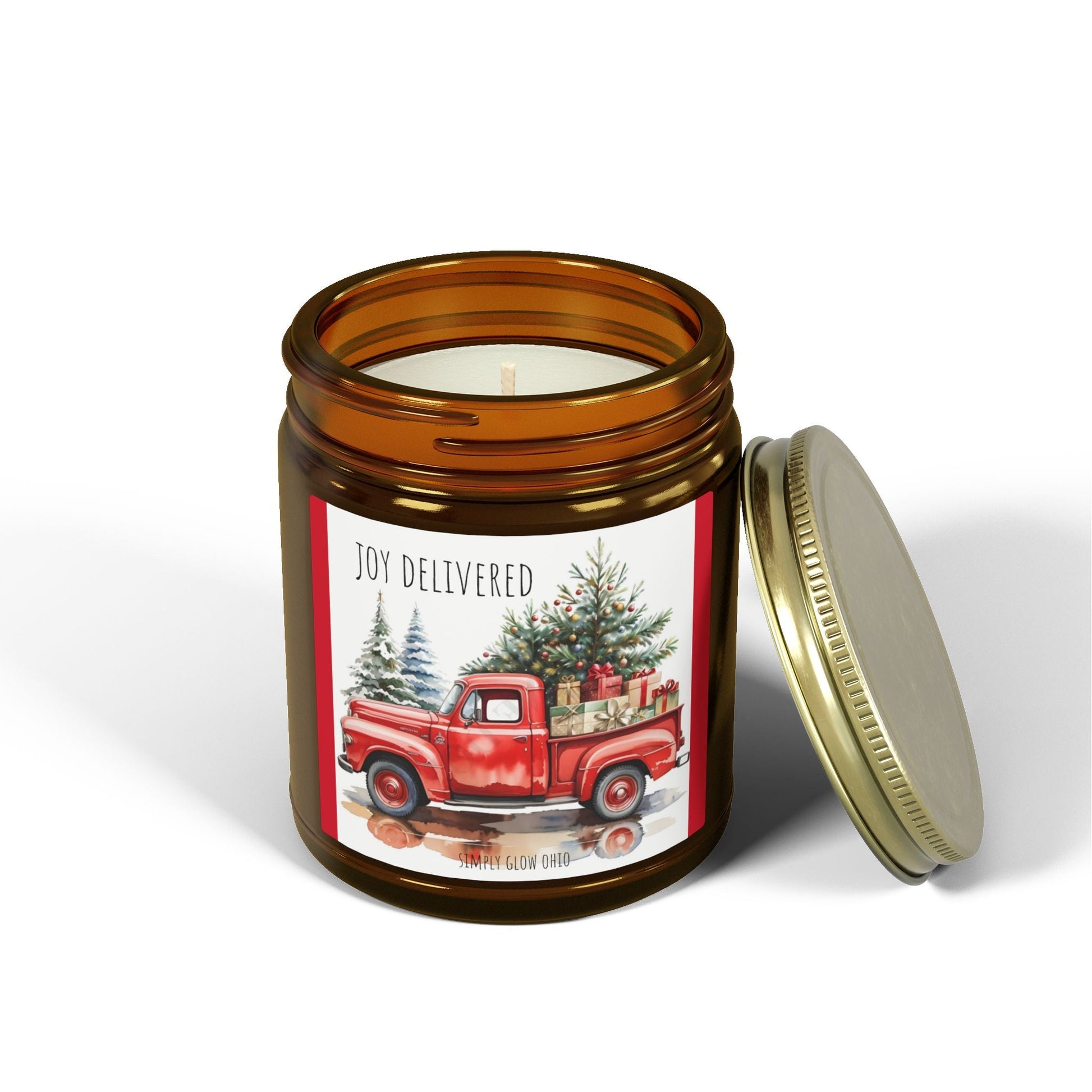 Scented Candles, Coconut Apricot Wax (4oz, 9oz) - Simply Glow Ohio