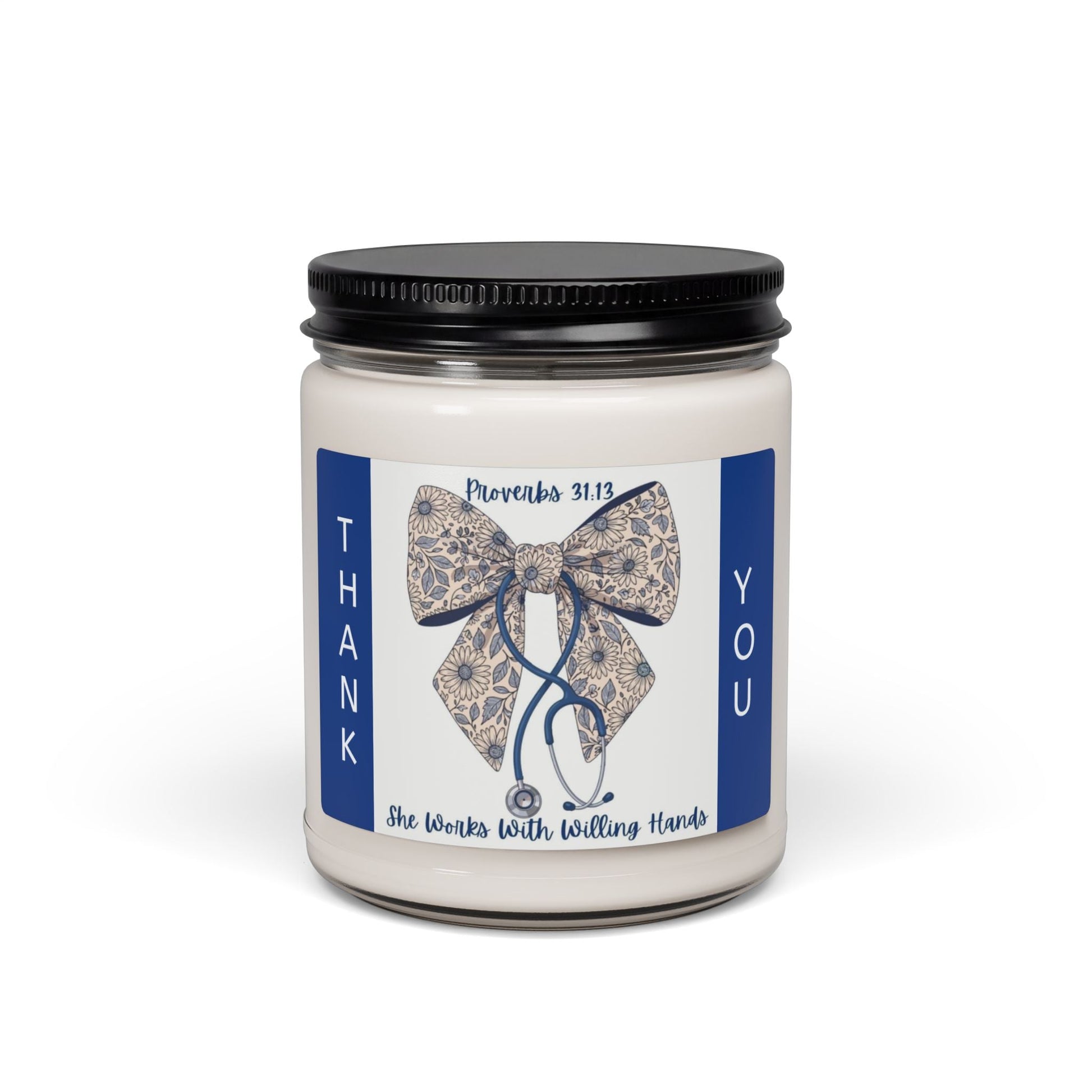 Scented Soy Candle, 9oz, Thank you Nurses gift - Simply Glow Ohio