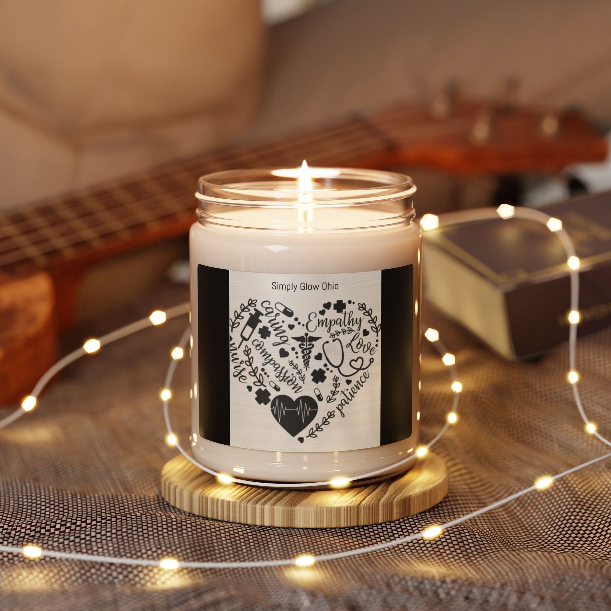 Scented Soy Candle, 9oz, nurse appreciation gift - Simply Glow Ohio