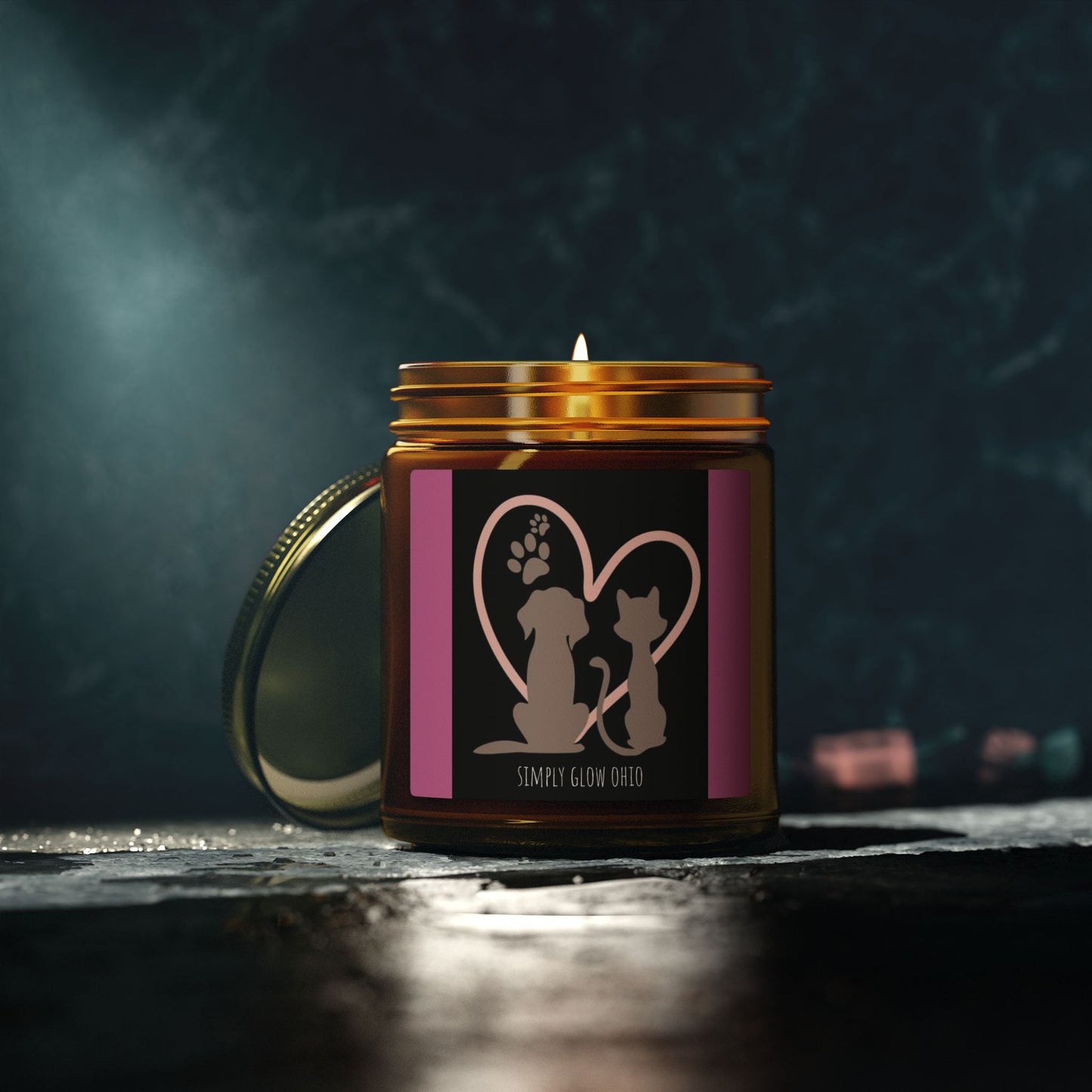 Scented Candles, Coconut Apricot Wax (4oz, 9oz) - Simply Glow Ohio