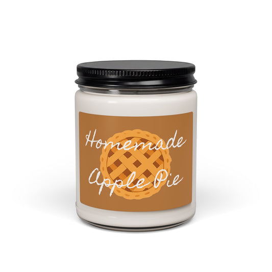 Scented Soy Candle, 9oz, homemade apple pie scented candle and design - Simply Glow Ohio