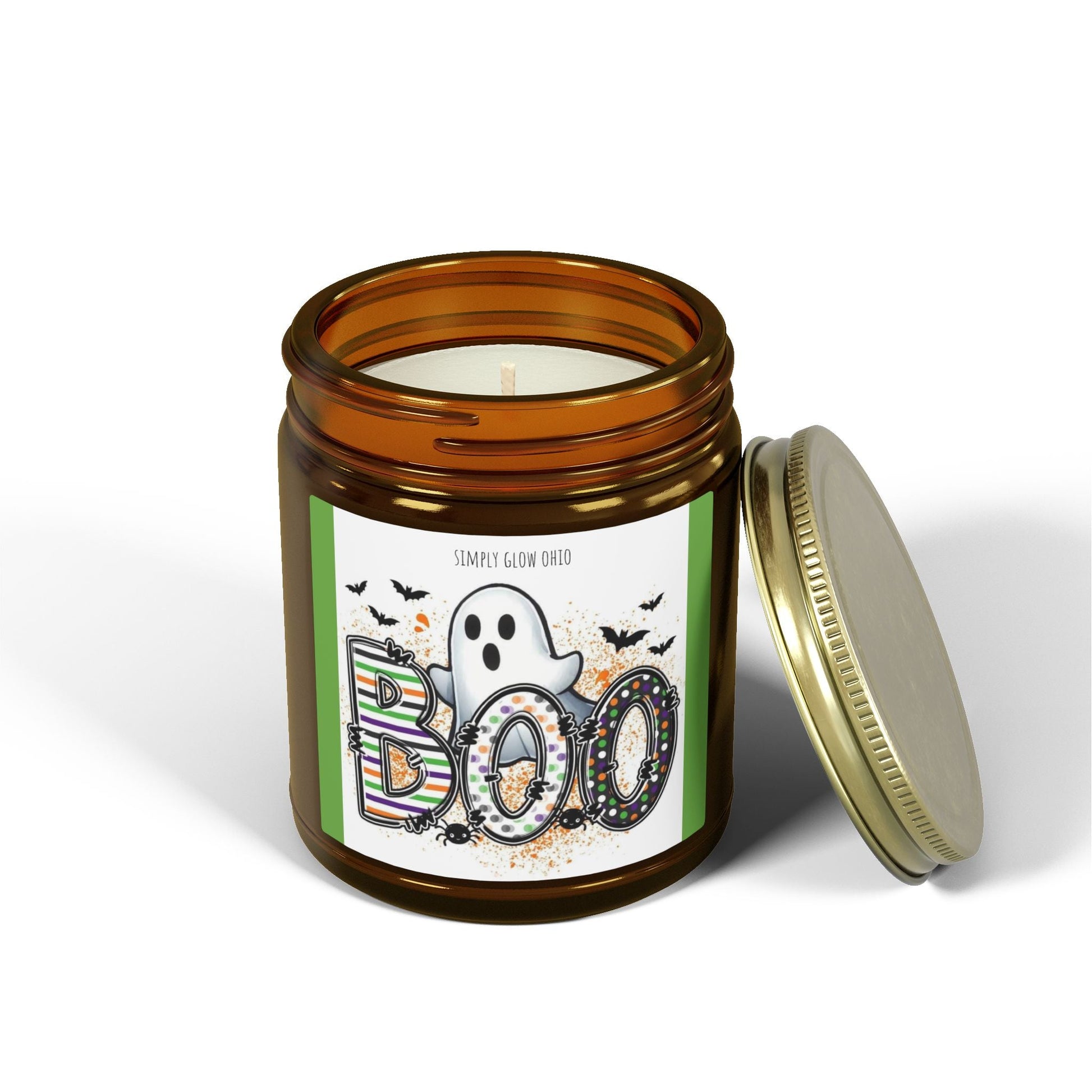 Scented Candles, Coconut Apricot Wax (4oz, 9oz) Halloween - Simply Glow Ohio