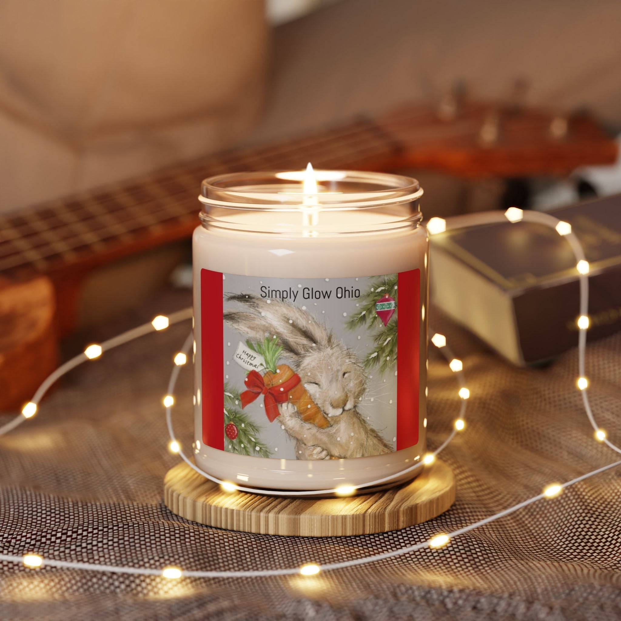Scented Soy Candle, 9oz, Christmas, winter, home decor - Simply Glow Ohio