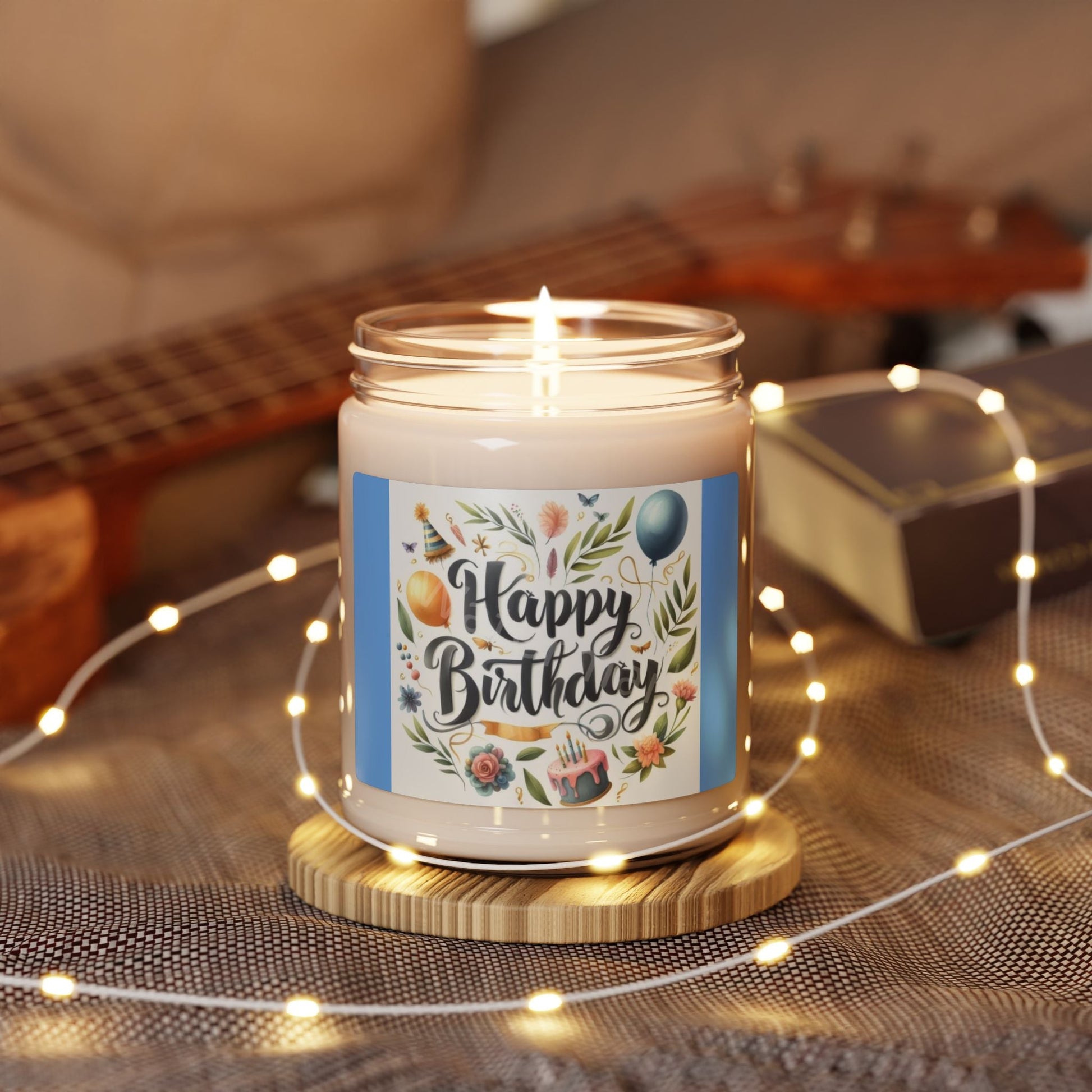 Scented Soy Candle, 9oz, Happy Birthday, gift - Simply Glow Ohio