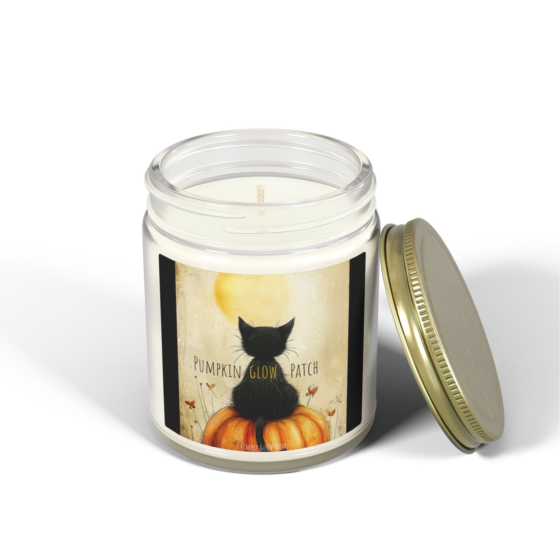 Scented Candles, Coconut Apricot Wax (4oz, 9oz) Halloween - Simply Glow Ohio
