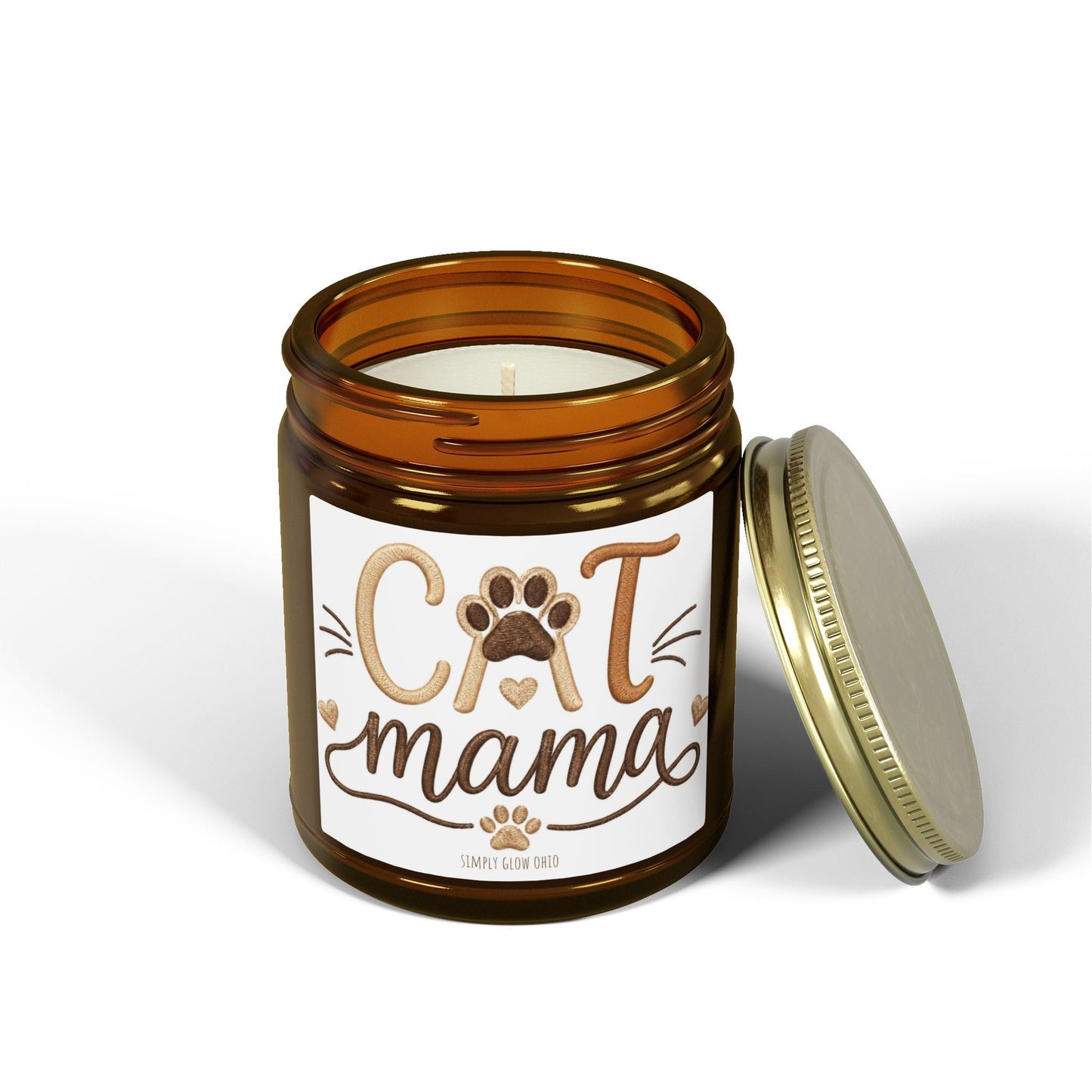 Scented Candles, Coconut Apricot Wax (4oz, 9oz) - Simply Glow Ohio