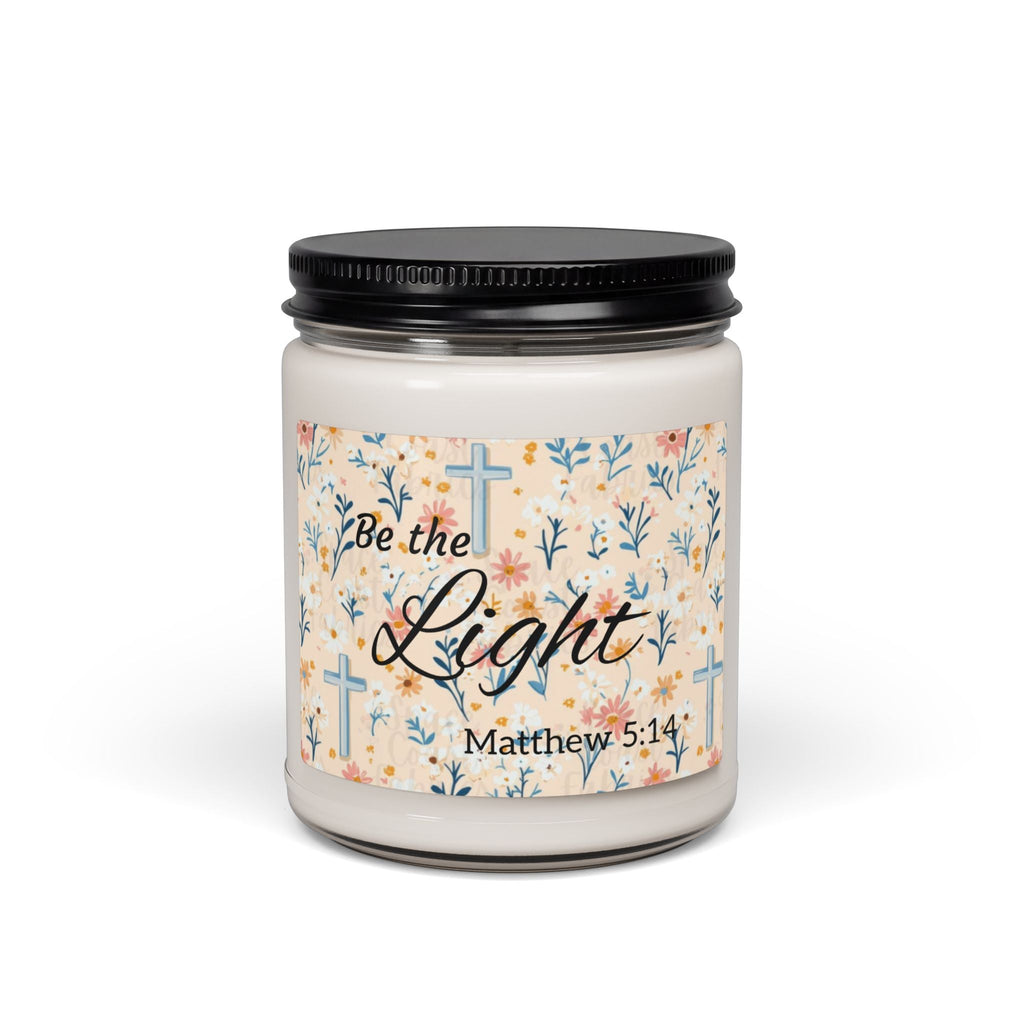 Scented Soy Candle, 9oz, Be the Light. Inspirational, Bible verse design - Simply Glow Ohio