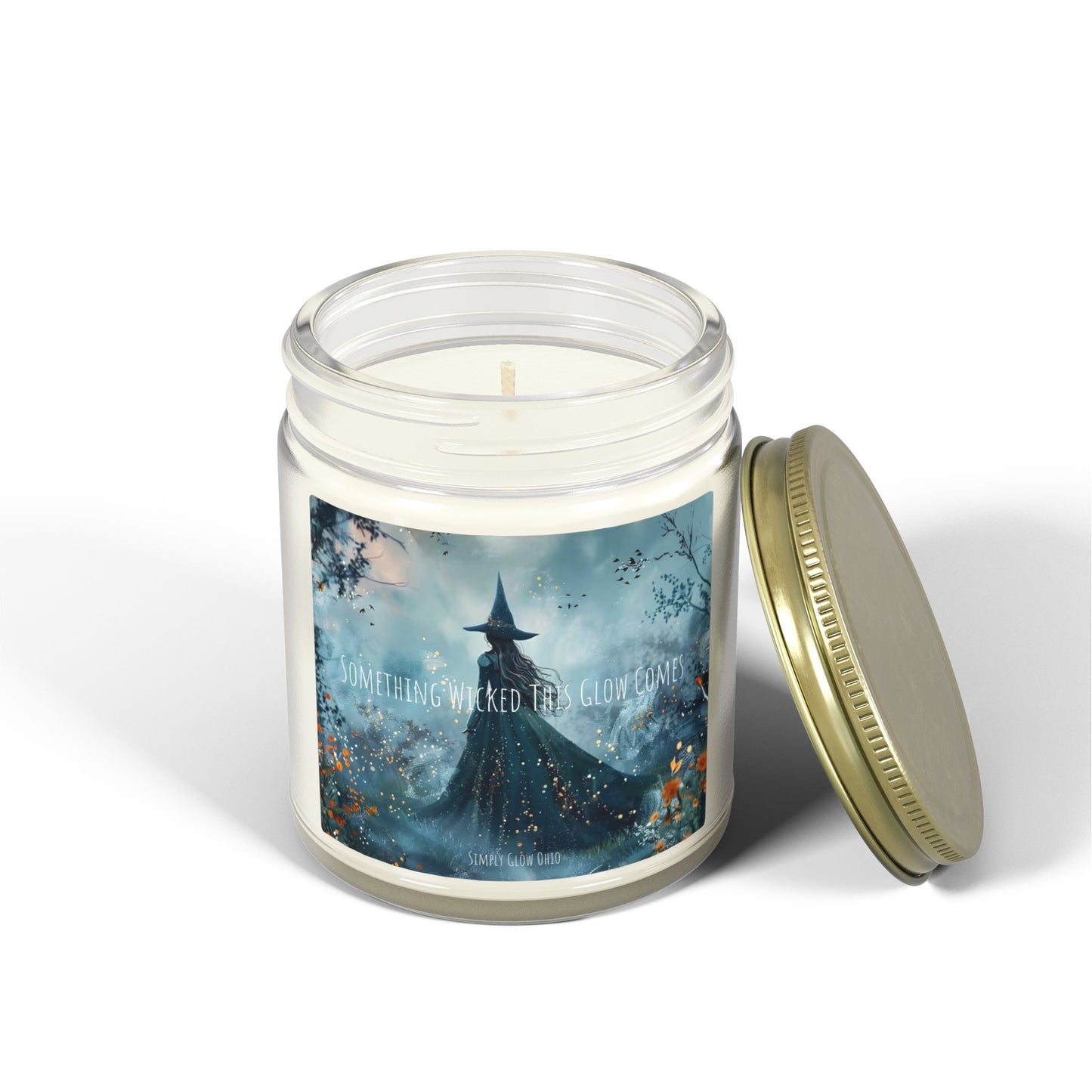 Scented Candles, Coconut Apricot Wax (4oz, 9oz) Halloween - Simply Glow Ohio