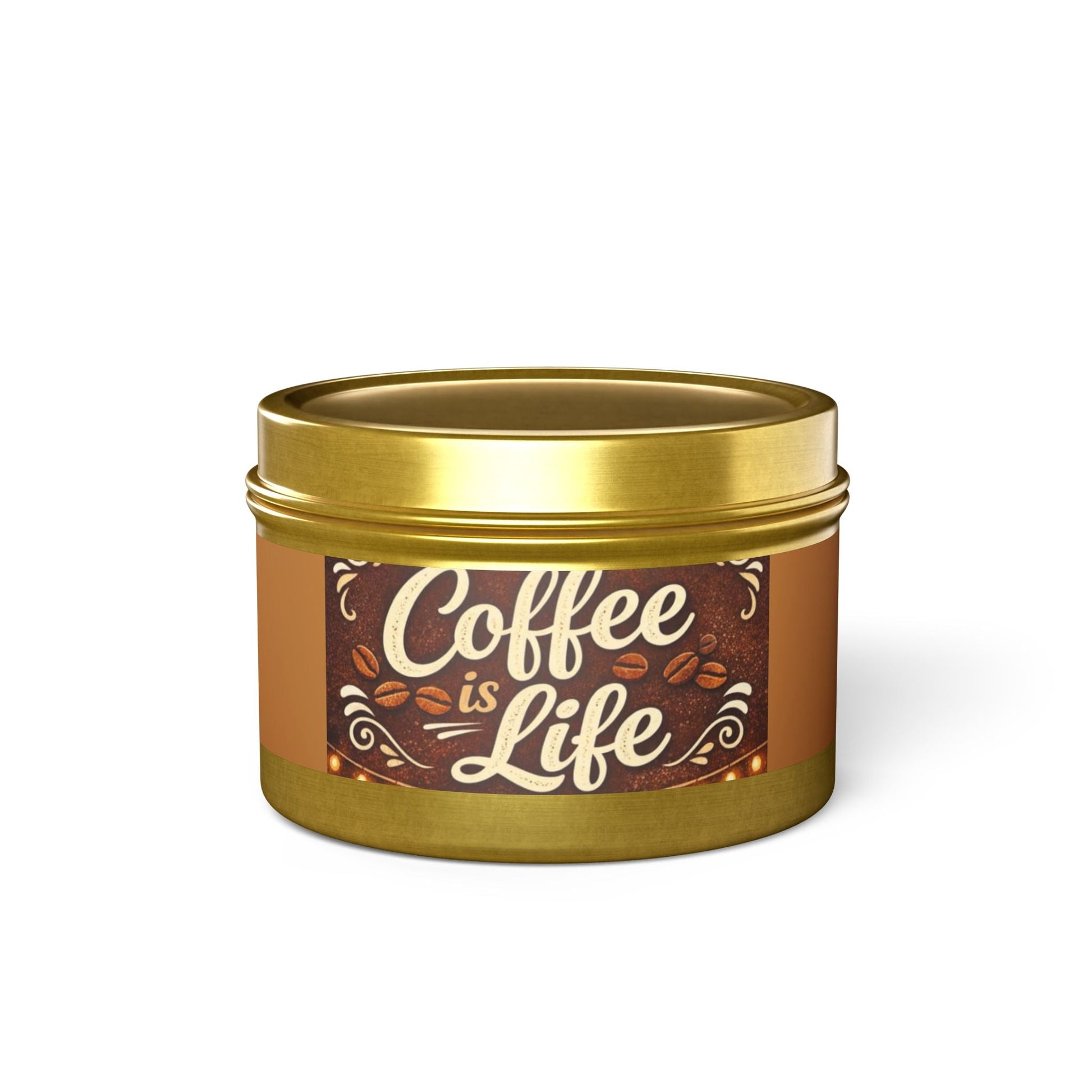 4/8oz Tins, Coconut Soy Candles, for coffee lovers - Simply Glow Ohio