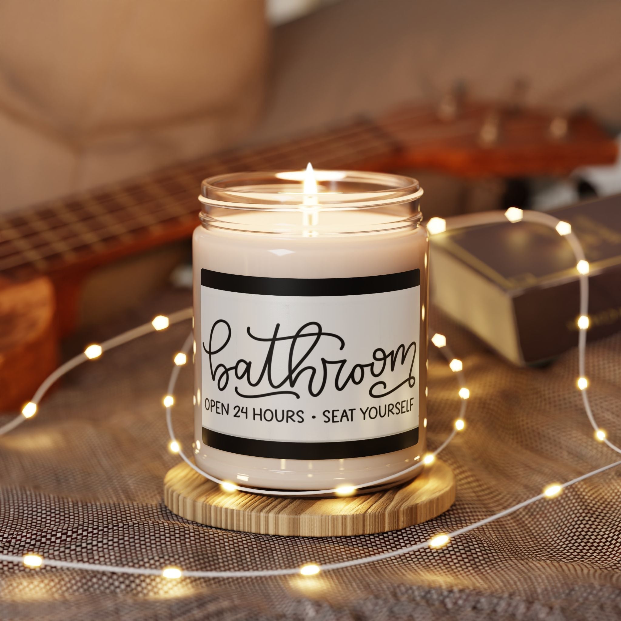 Scented Soy Candle, 9oz, Bathroom 24/7, decor - Simply Glow Ohio