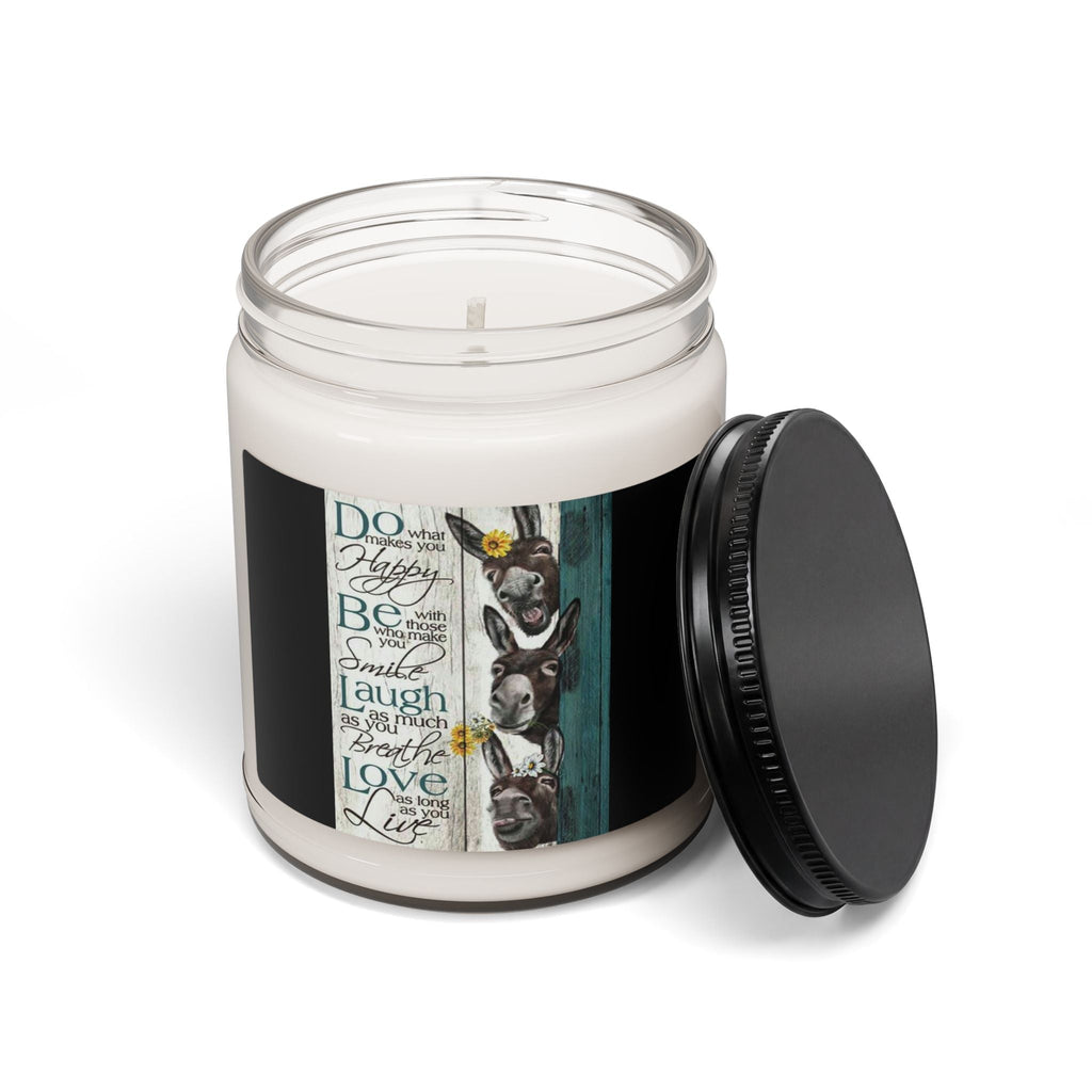 Scented Soy Candle, 9oz, donkey farmhouse decor - Simply Glow Ohio