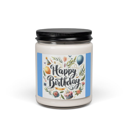 Scented Soy Candle, 9oz, Happy Birthday, gift - Simply Glow Ohio