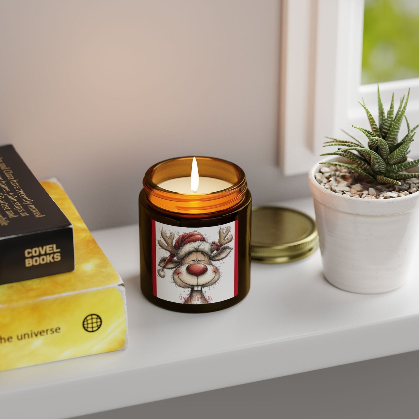 Scented Candles, Coconut Apricot Wax (4oz, 9oz) - Simply Glow Ohio