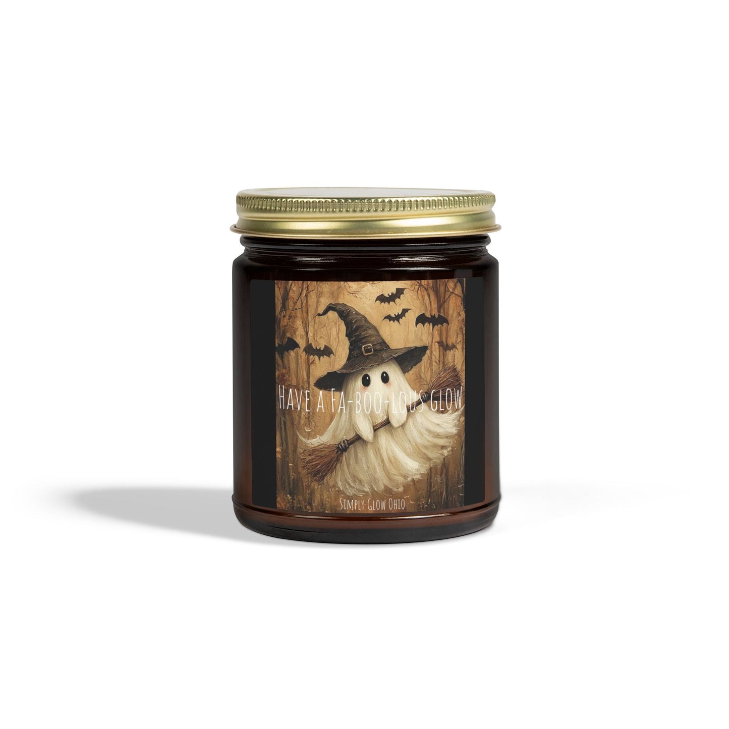 Scented Candles, Coconut Apricot Wax (4oz, 9oz) Halloween - Simply Glow Ohio