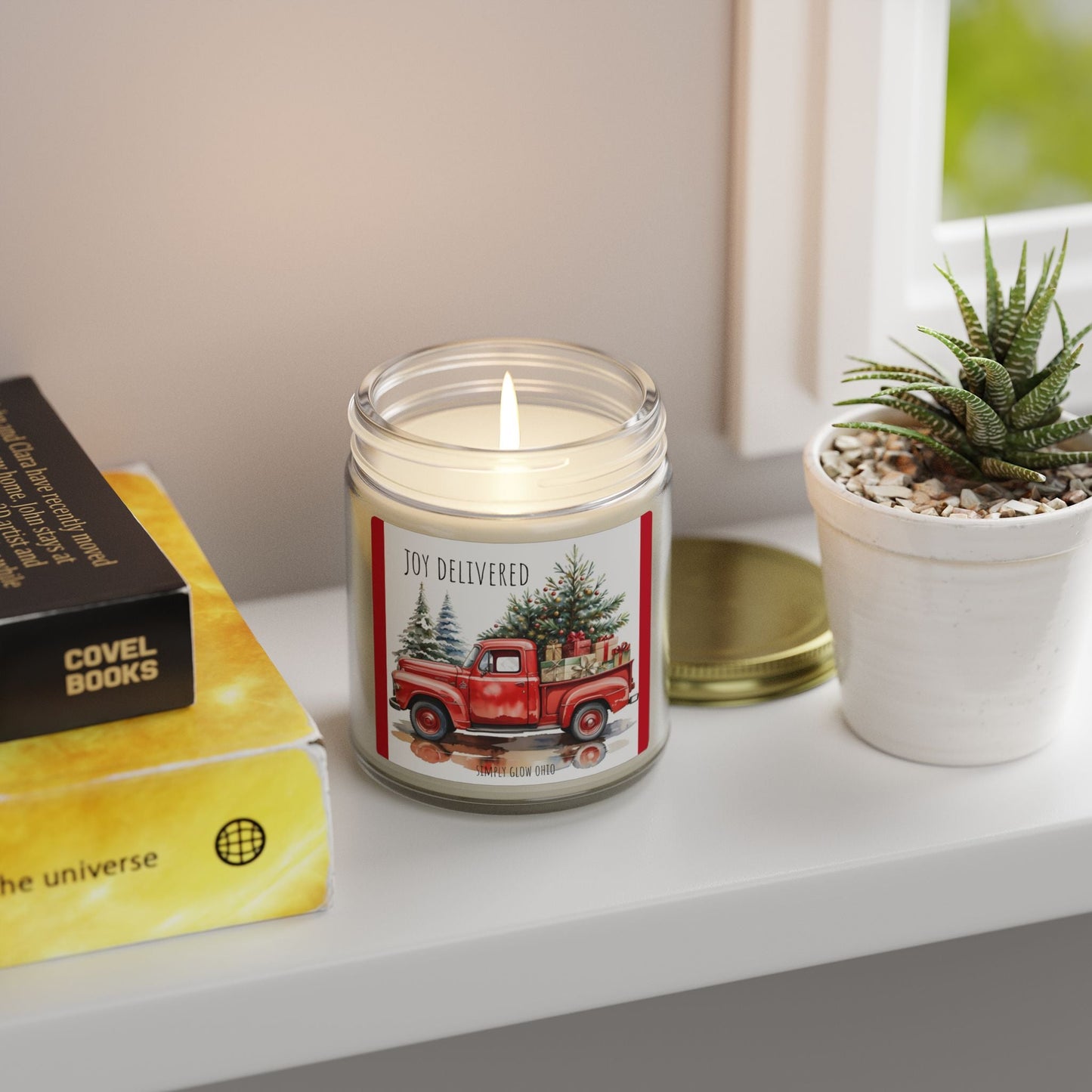 Scented Candles, Coconut Apricot Wax (4oz, 9oz) - Simply Glow Ohio