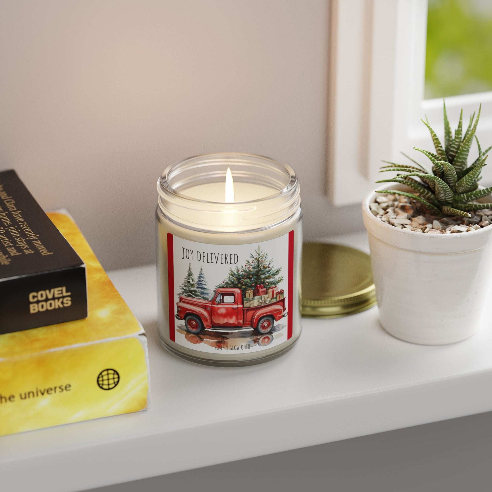Scented Candles, Coconut Apricot Wax (4oz, 9oz) - Simply Glow Ohio