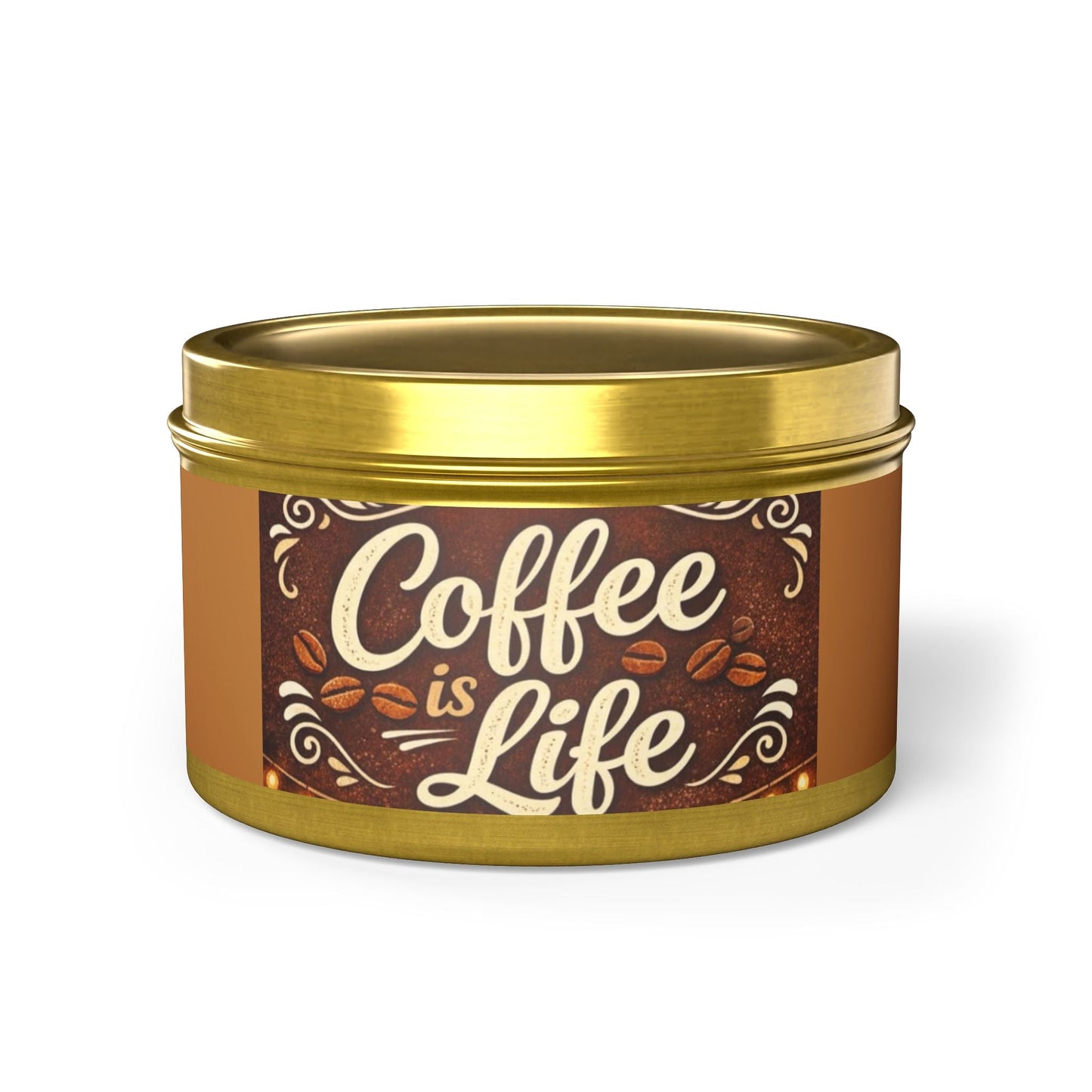 4/8oz Tins, Coconut Soy Candles, for coffee lovers - Simply Glow Ohio