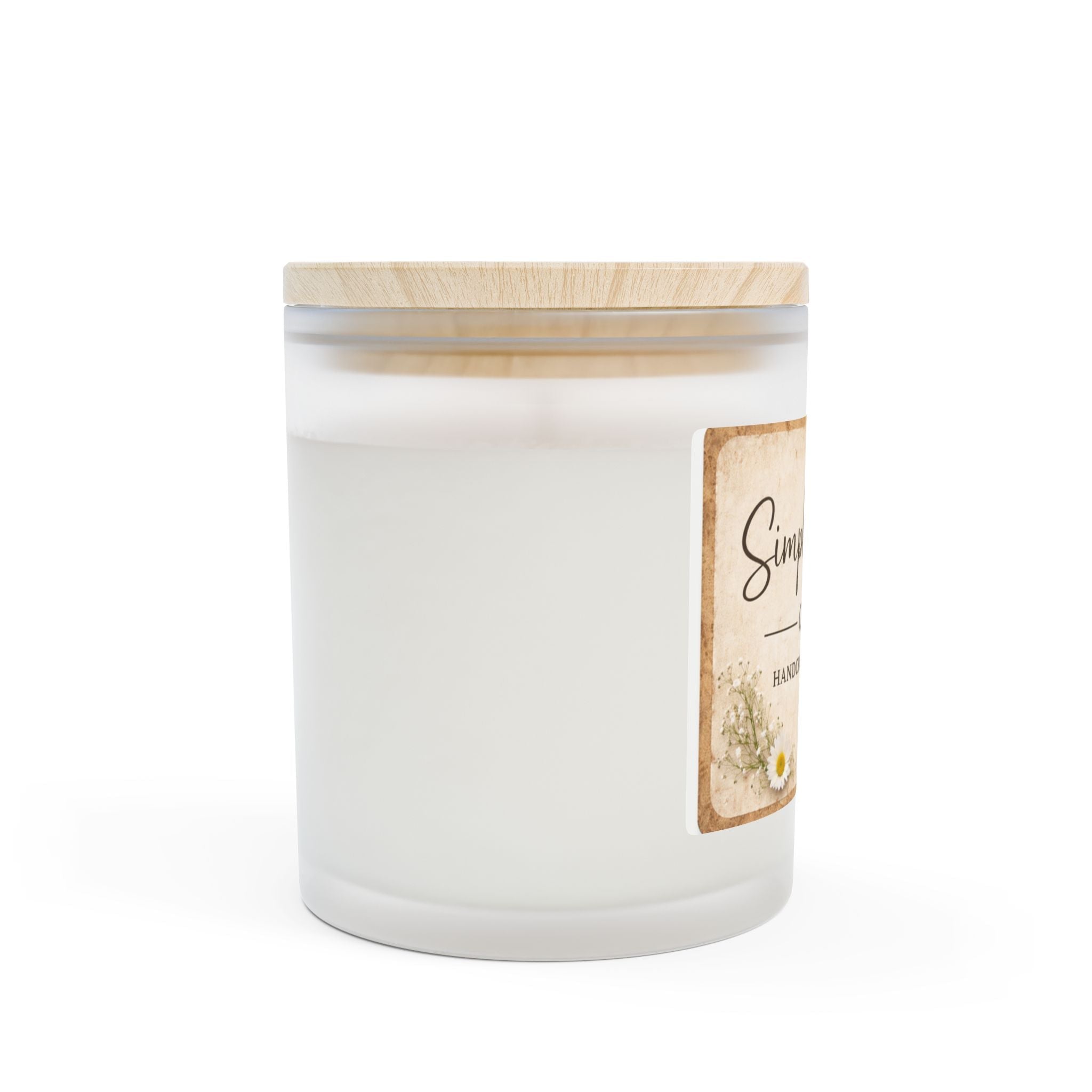 Frosted Glass Candle, 11oz - Simply Glow Ohio