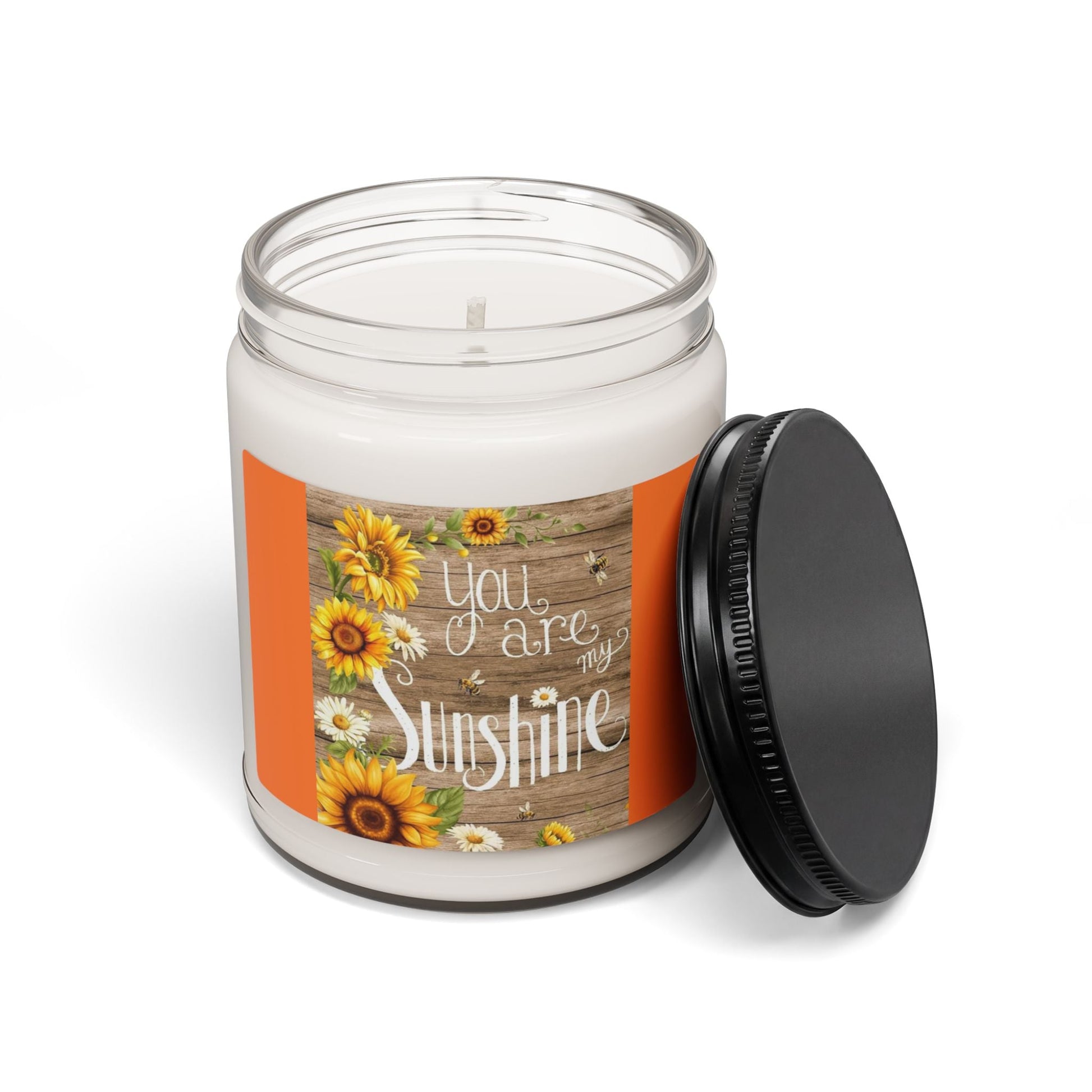 Scented Soy Candle, 9oz, You are my Sunshine design - Simply Glow Ohio