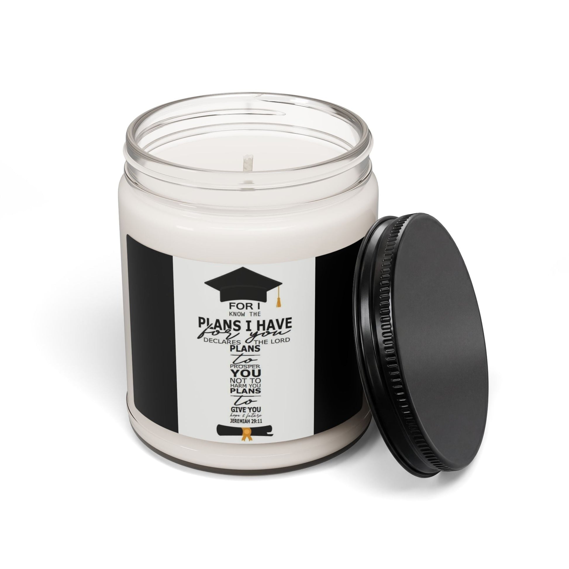 Scented Soy Candle, 9oz, graduation custom design - Simply Glow Ohio
