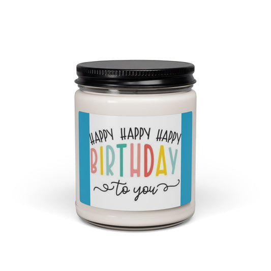 Scented Soy Candle, 9oz, Happy Birthday, gift - Simply Glow Ohio