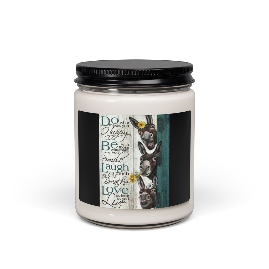 Scented Soy Candle, 9oz, donkey farmhouse decor - Simply Glow Ohio