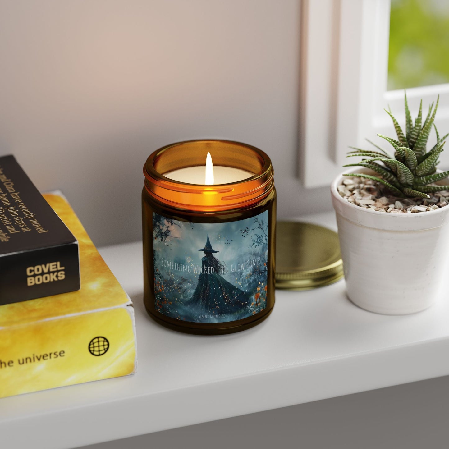 Scented Candles, Coconut Apricot Wax (4oz, 9oz) Halloween - Simply Glow Ohio
