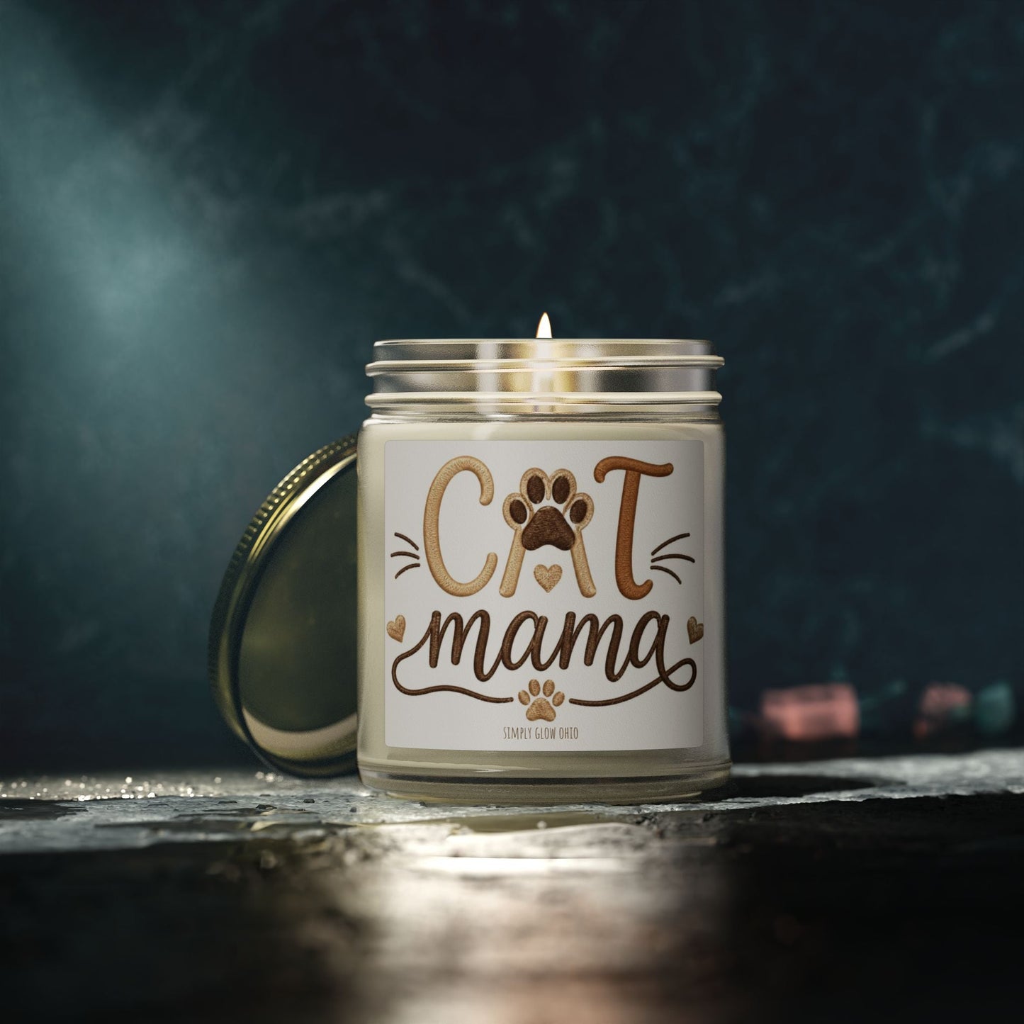 Scented Candles, Coconut Apricot Wax (4oz, 9oz) - Simply Glow Ohio