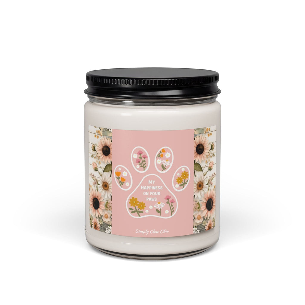 Scented Soy Candle, 9oz, dog lover, home decor - Simply Glow Ohio