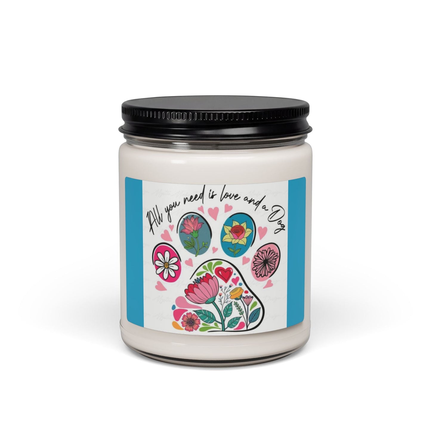 Scented Soy Candle, 9oz, for Dog lovers, home decor - Simply Glow Ohio