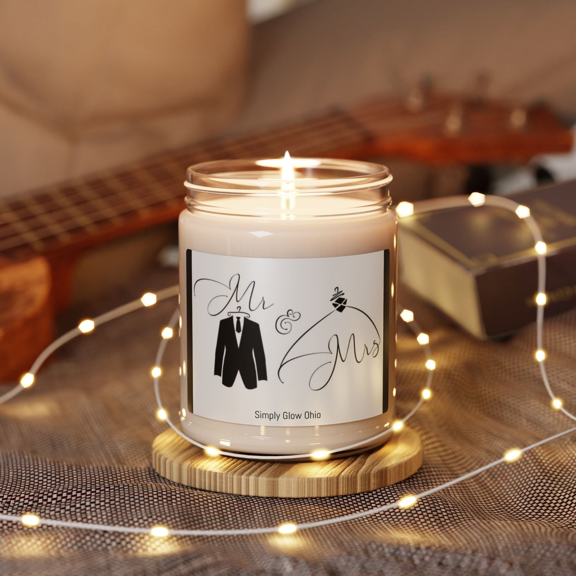 Scented Soy Candle, 9oz, wedding gift, favors - Simply Glow Ohio