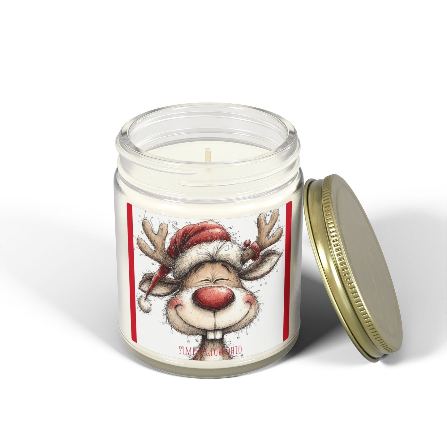 Scented Candles, Coconut Apricot Wax (4oz, 9oz) - Simply Glow Ohio