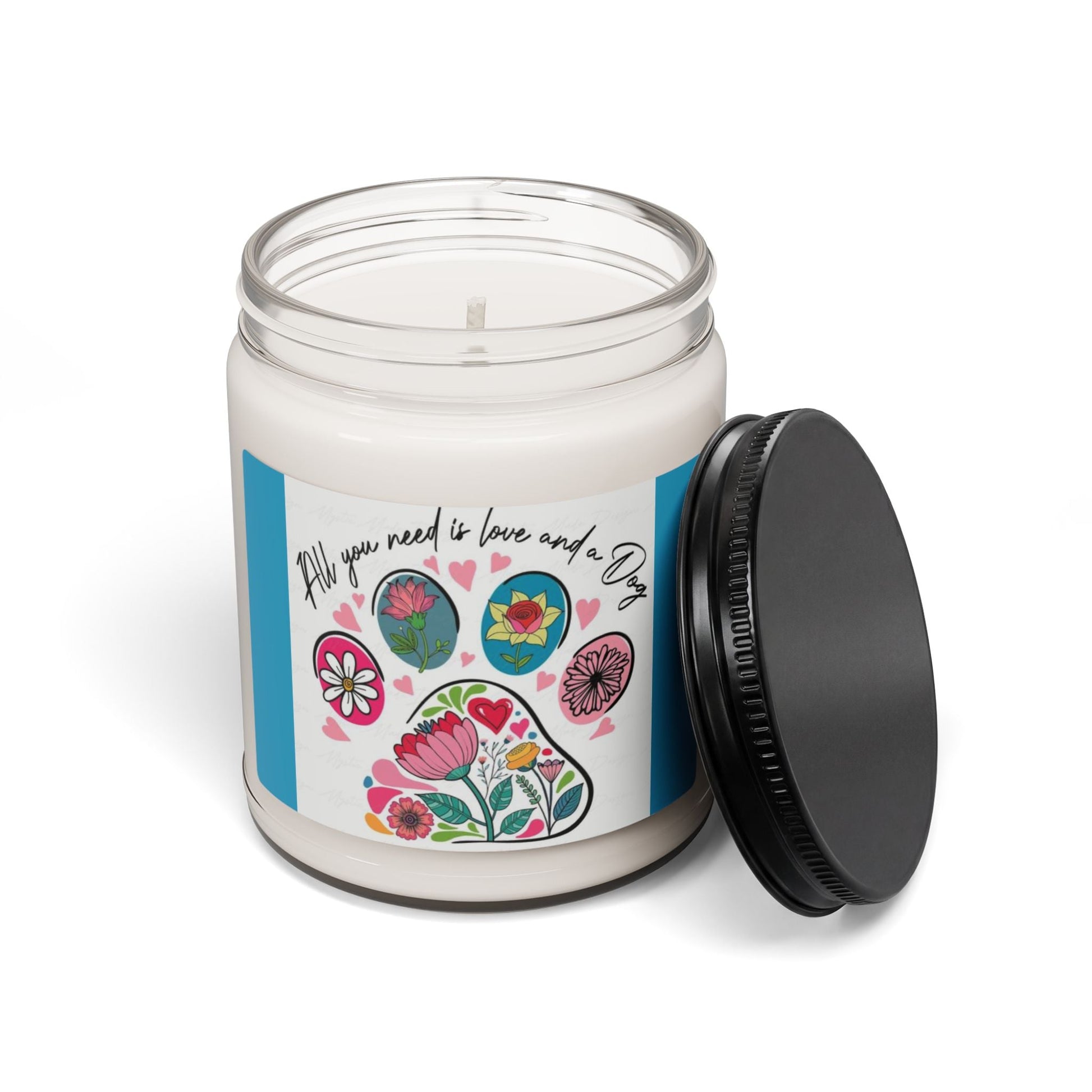 Scented Soy Candle, 9oz, for Dog lovers, home decor - Simply Glow Ohio