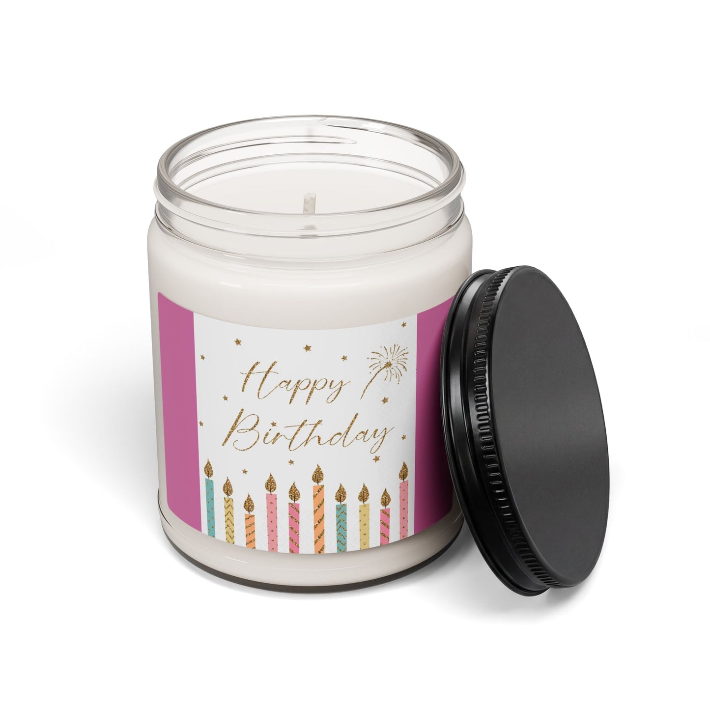 Scented Soy Candle, 9oz, Happy Birthday, gift - Simply Glow Ohio