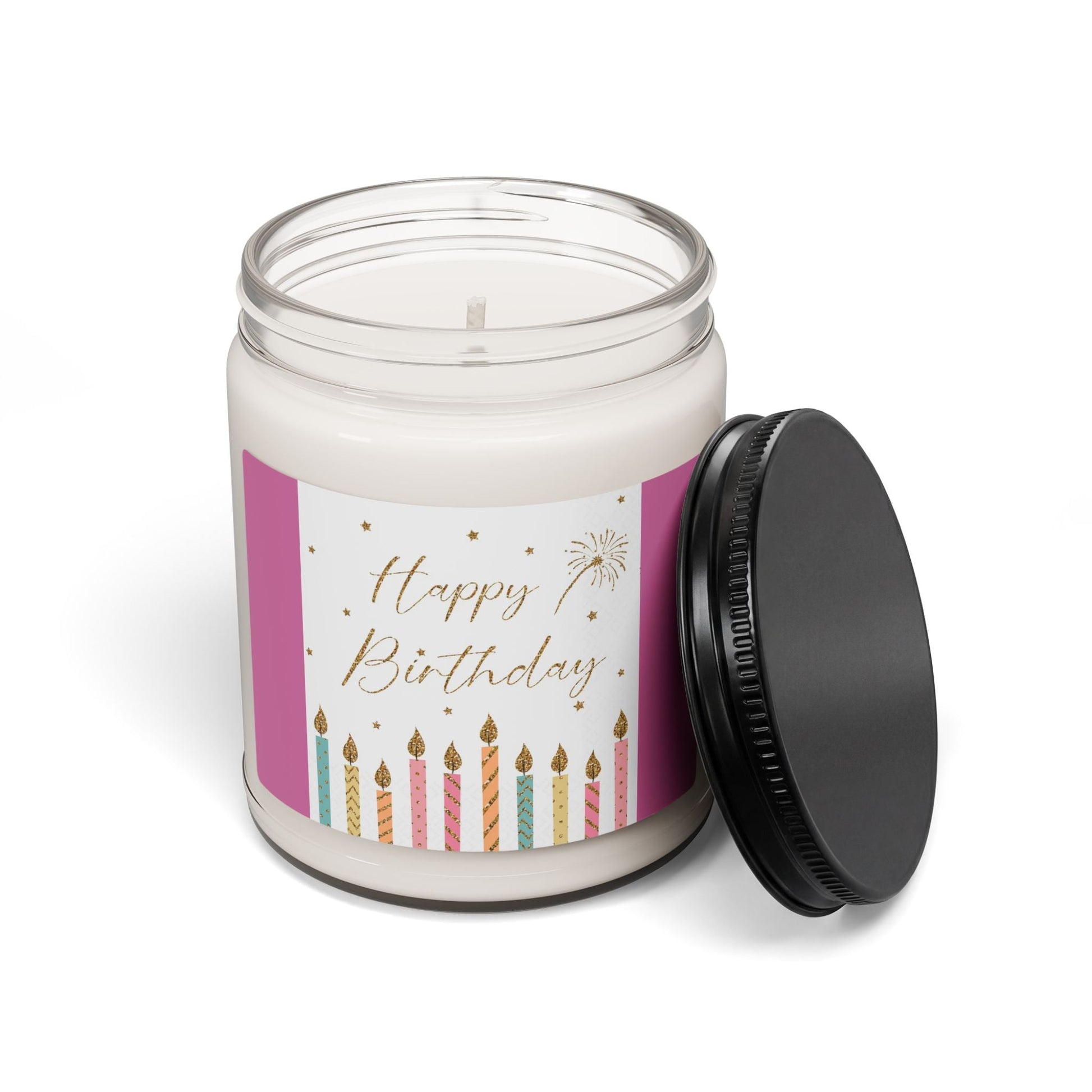 Scented Soy Candle, 9oz, Happy Birthday, gift - Simply Glow Ohio
