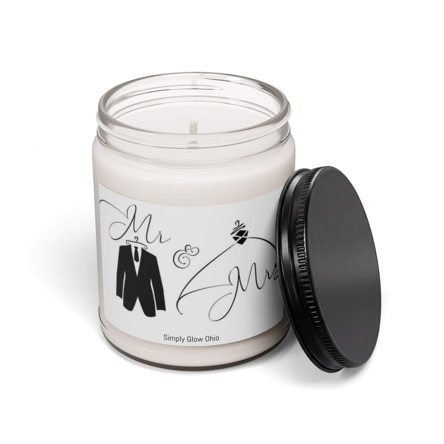 Scented Soy Candle, 9oz, wedding gift, wedding decor - Simply Glow Ohio