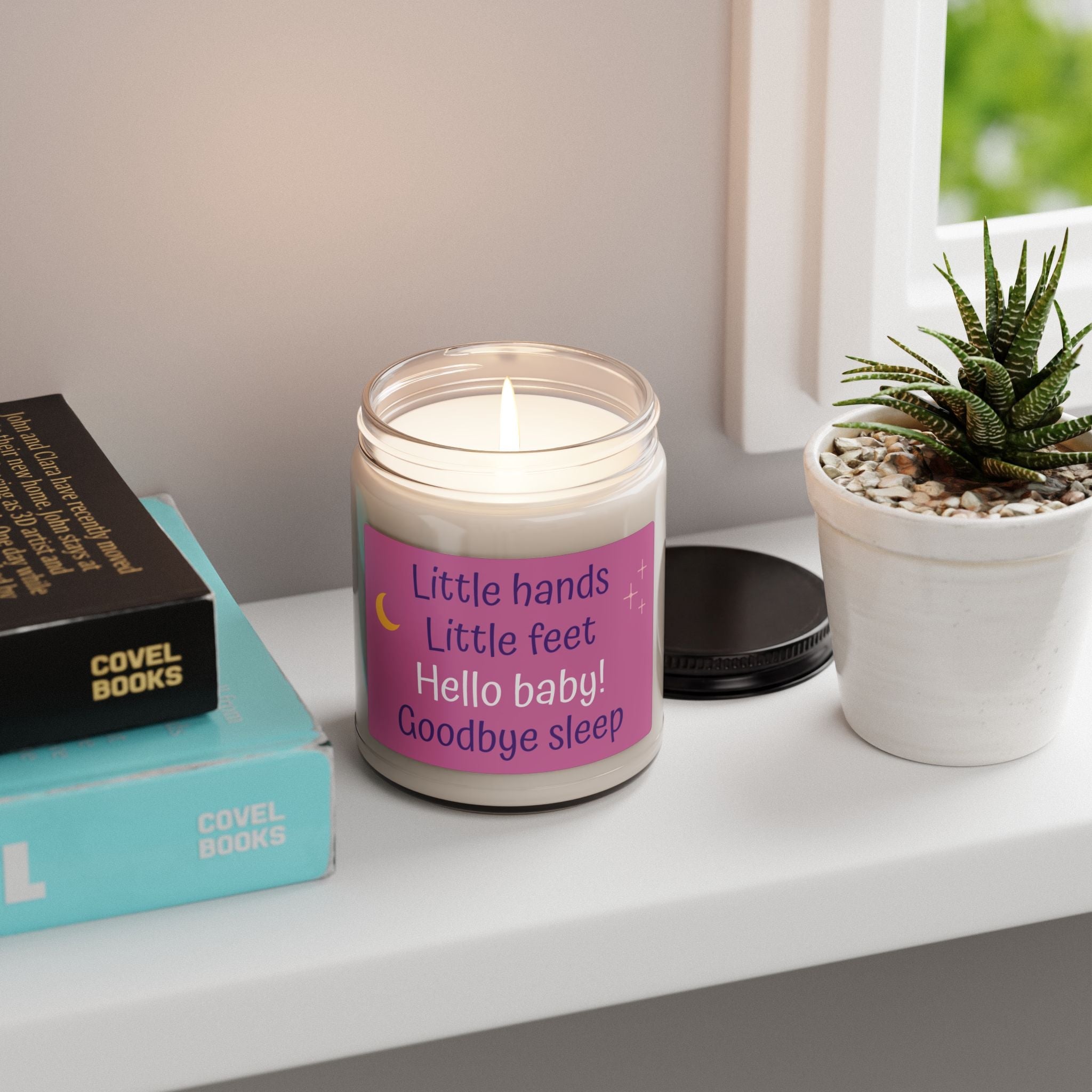 Scented Soy Candle, 9oz, baby nursery design - Simply Glow Ohio