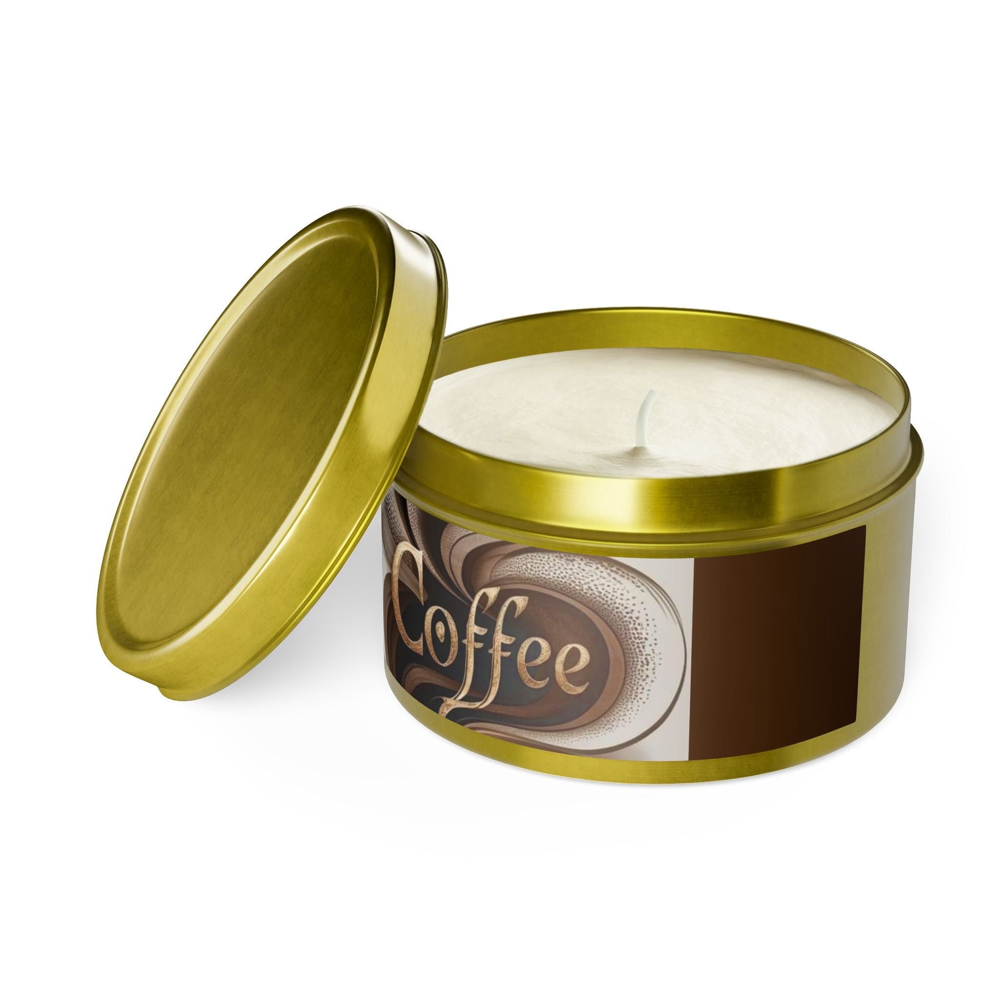 4/8oz Tins, Coconut Soy Candles, For Coffee Lovers - Simply Glow Ohio