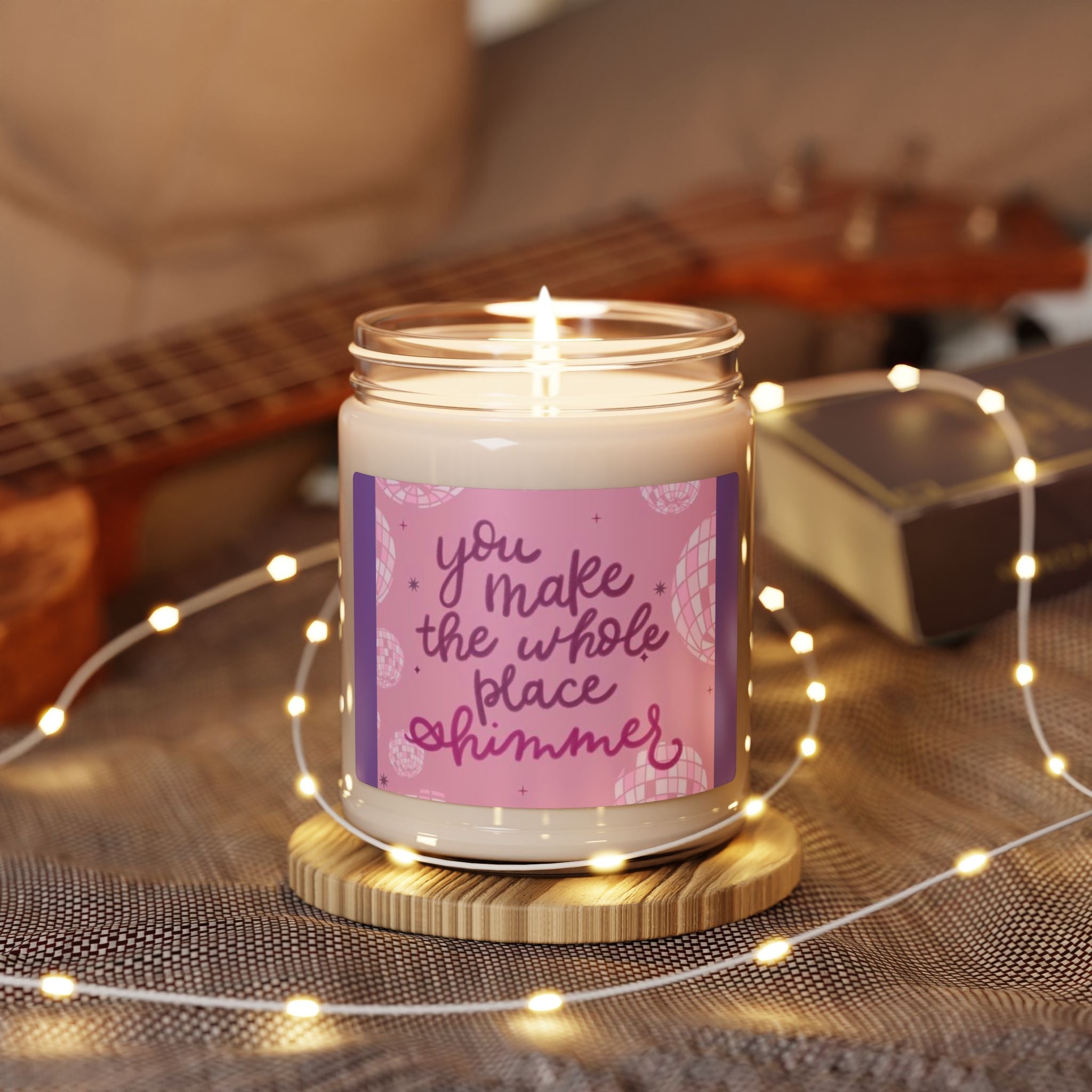 Scented Soy Candle, 9oz, Musical lyrics inspired quotes - Simply Glow Ohio