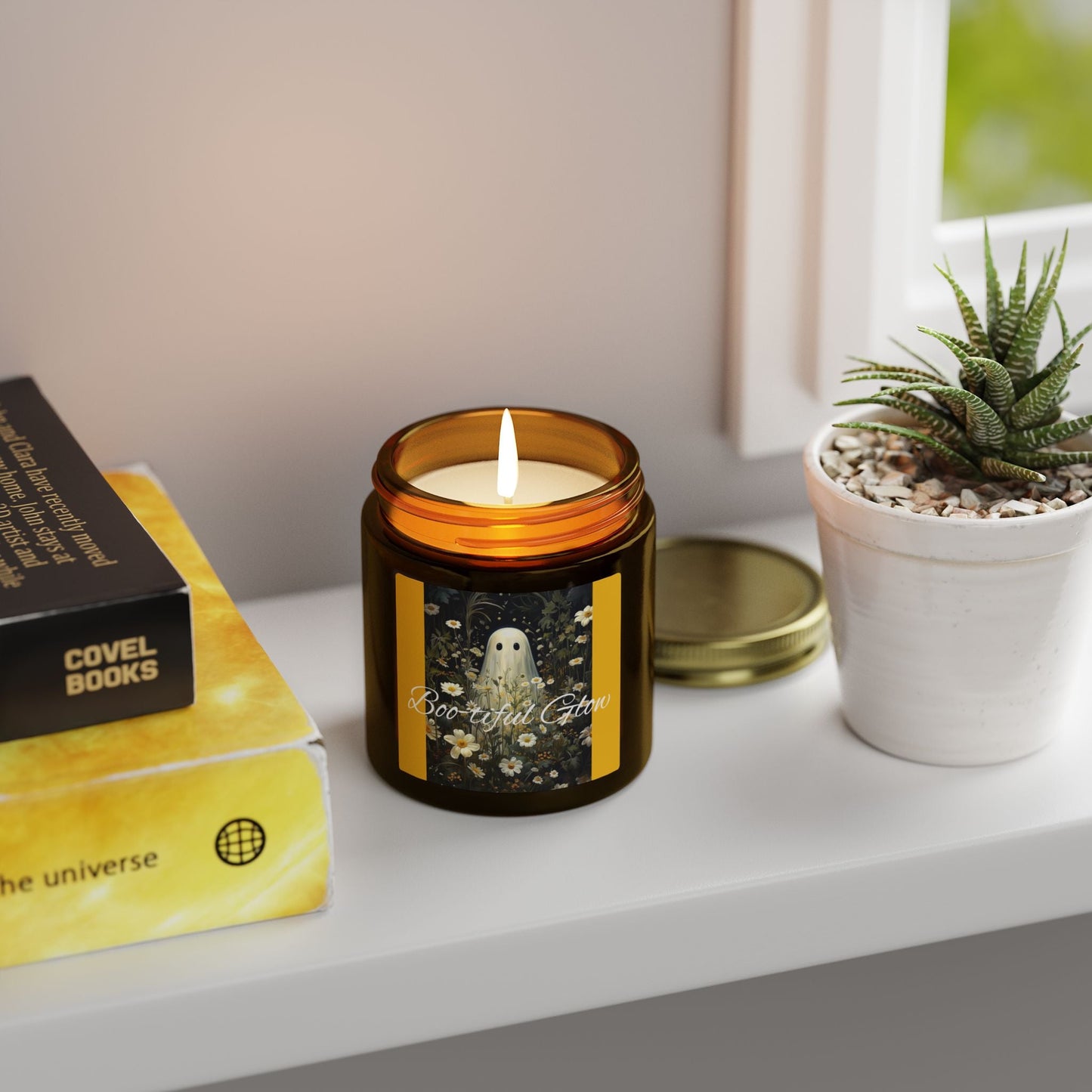 Scented Candles, Coconut Apricot Wax (4oz, 9oz) Halloween - Simply Glow Ohio