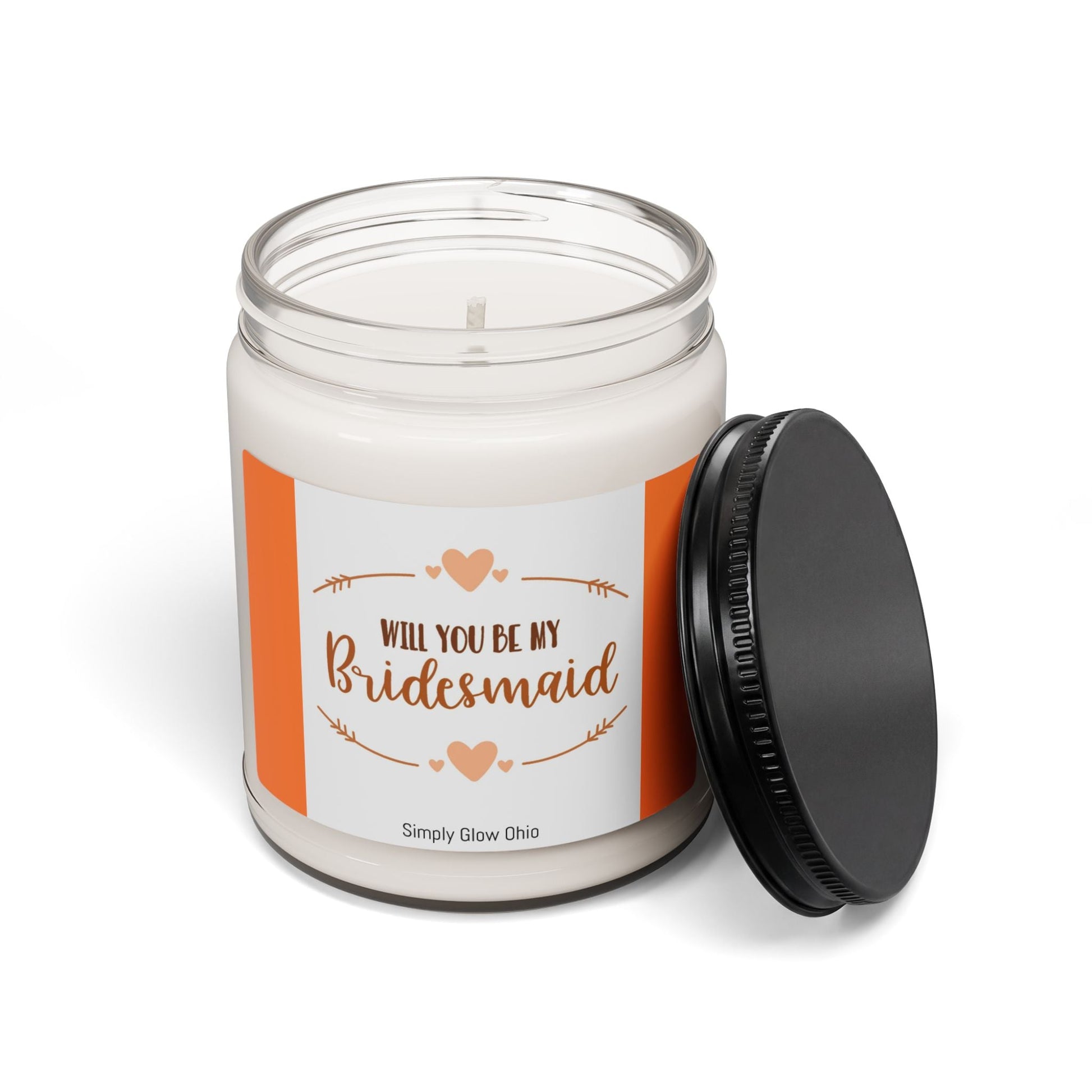 Scented Soy Candle, 9oz, bridesmaid gift - Simply Glow Ohio
