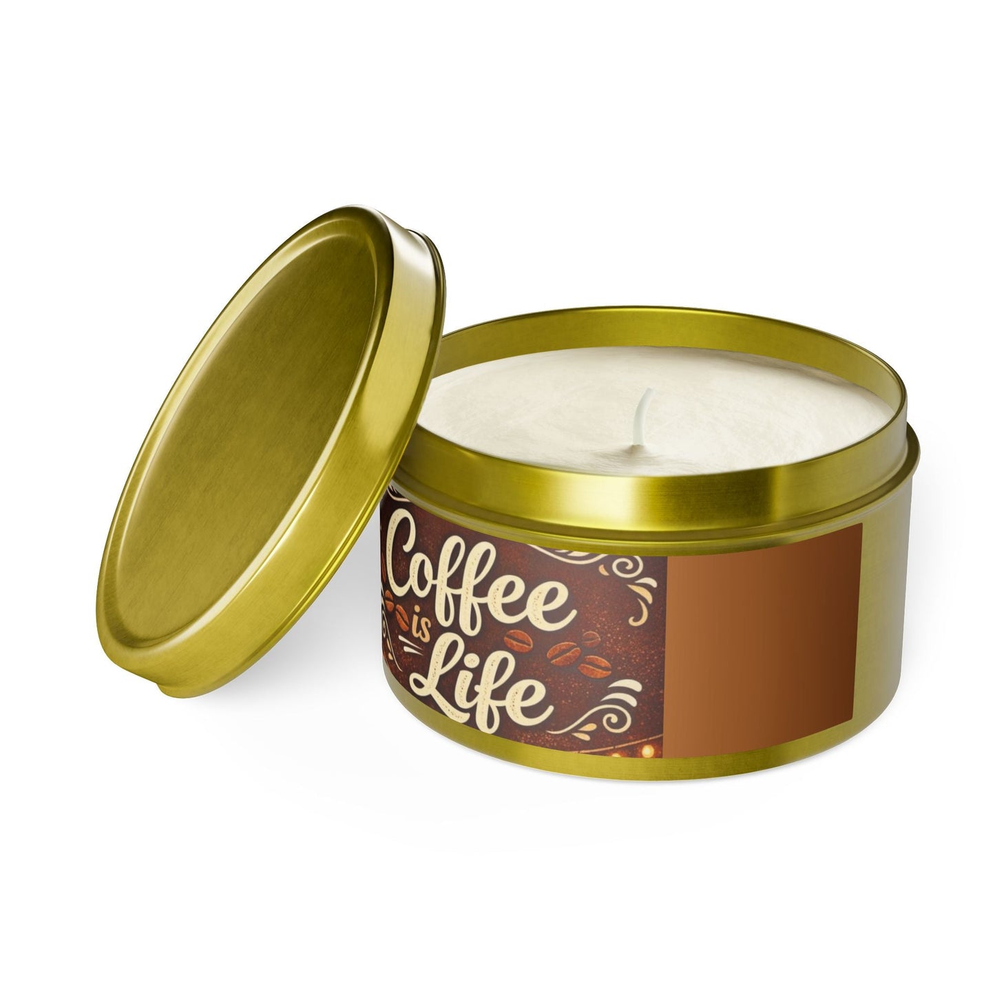 4/8oz Tins, Coconut Soy Candles, for coffee lovers - Simply Glow Ohio