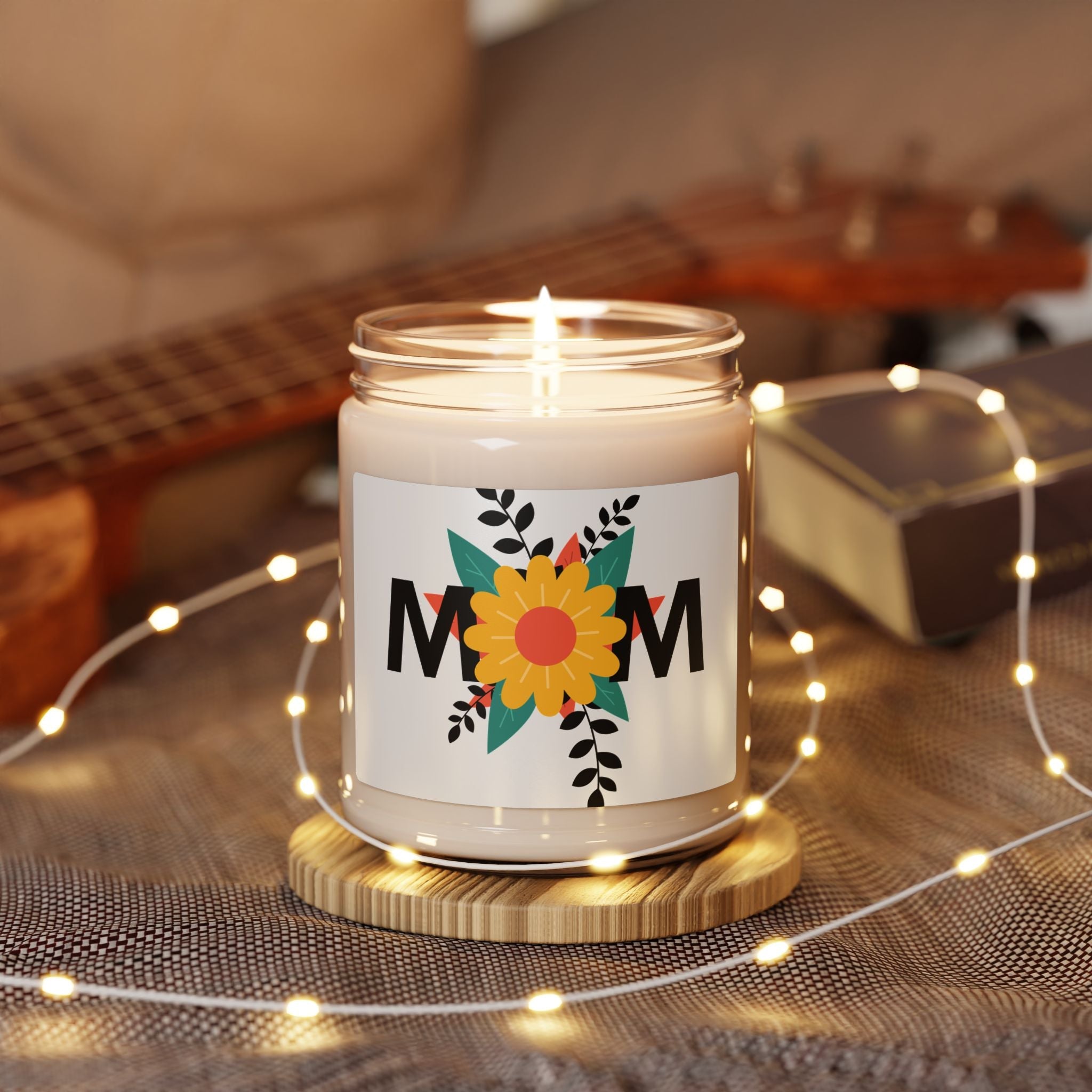 Sunflower MOM Candle | Scented Soy Candle, 9oz - Simply Glow Ohio